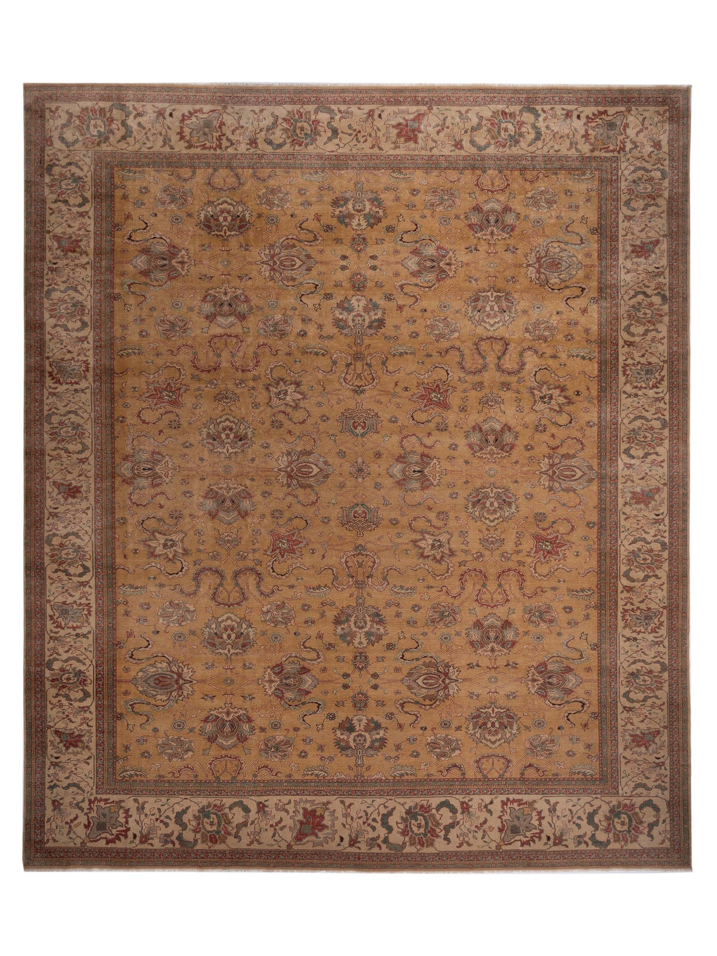Pasha Antique Loom Gold Beige Traditional