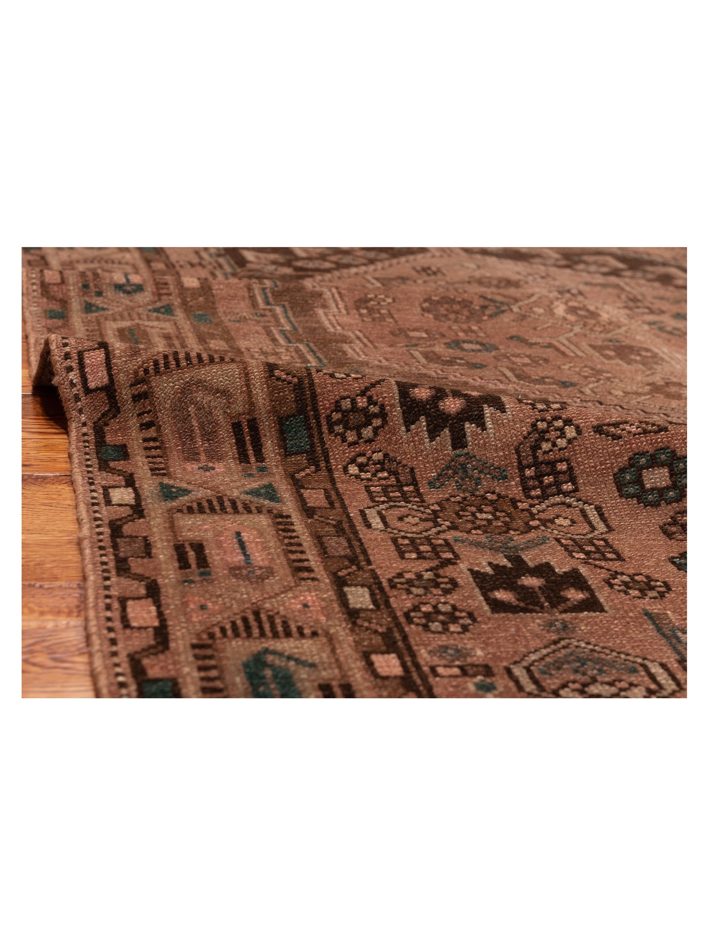 Persian 147699 Brown Brown 4.9x7.7 Hand Knotted Rug