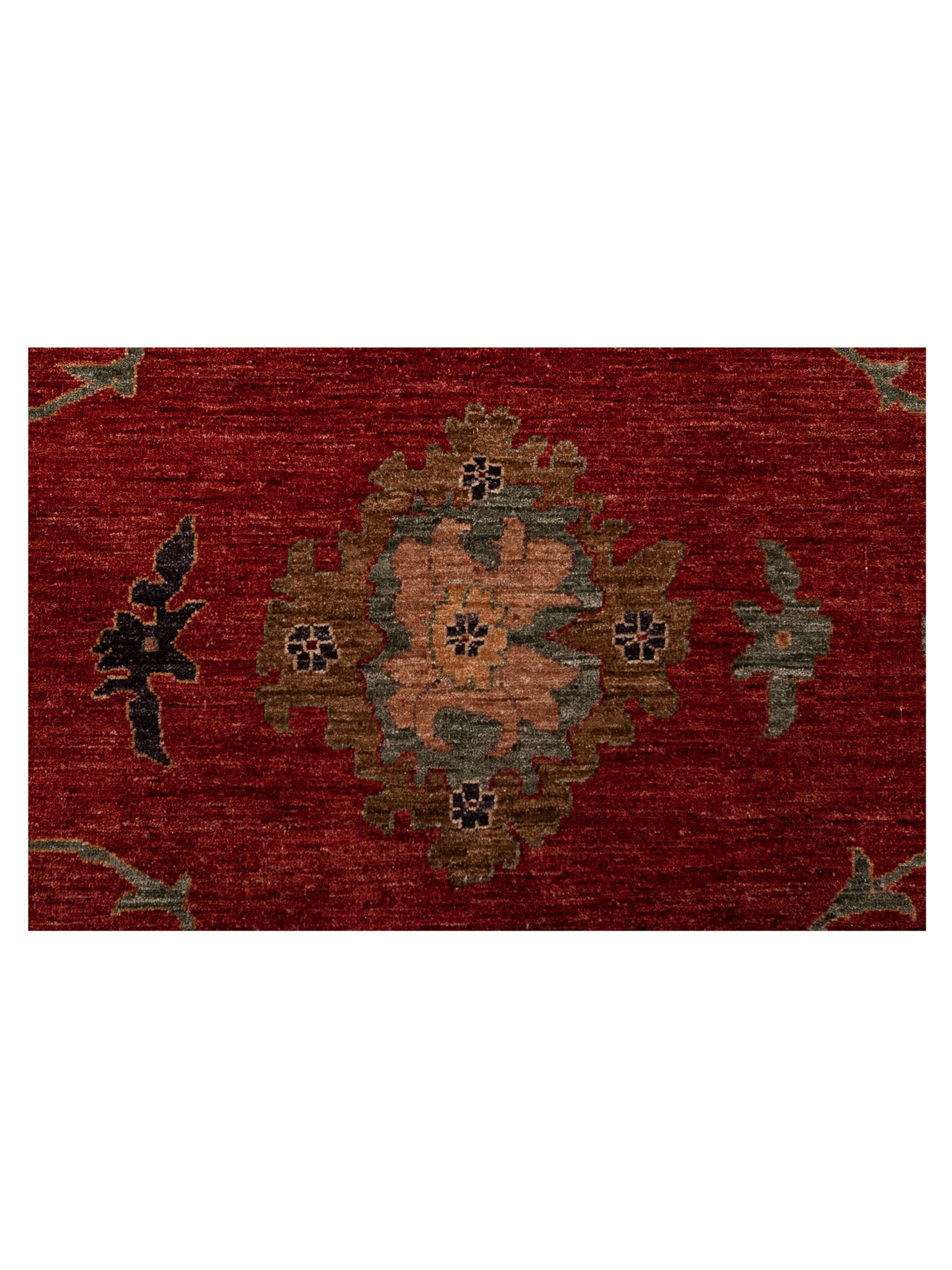 Elvan Nurgul Red Ivory 12.4x17.8 Hand Knotted Rug