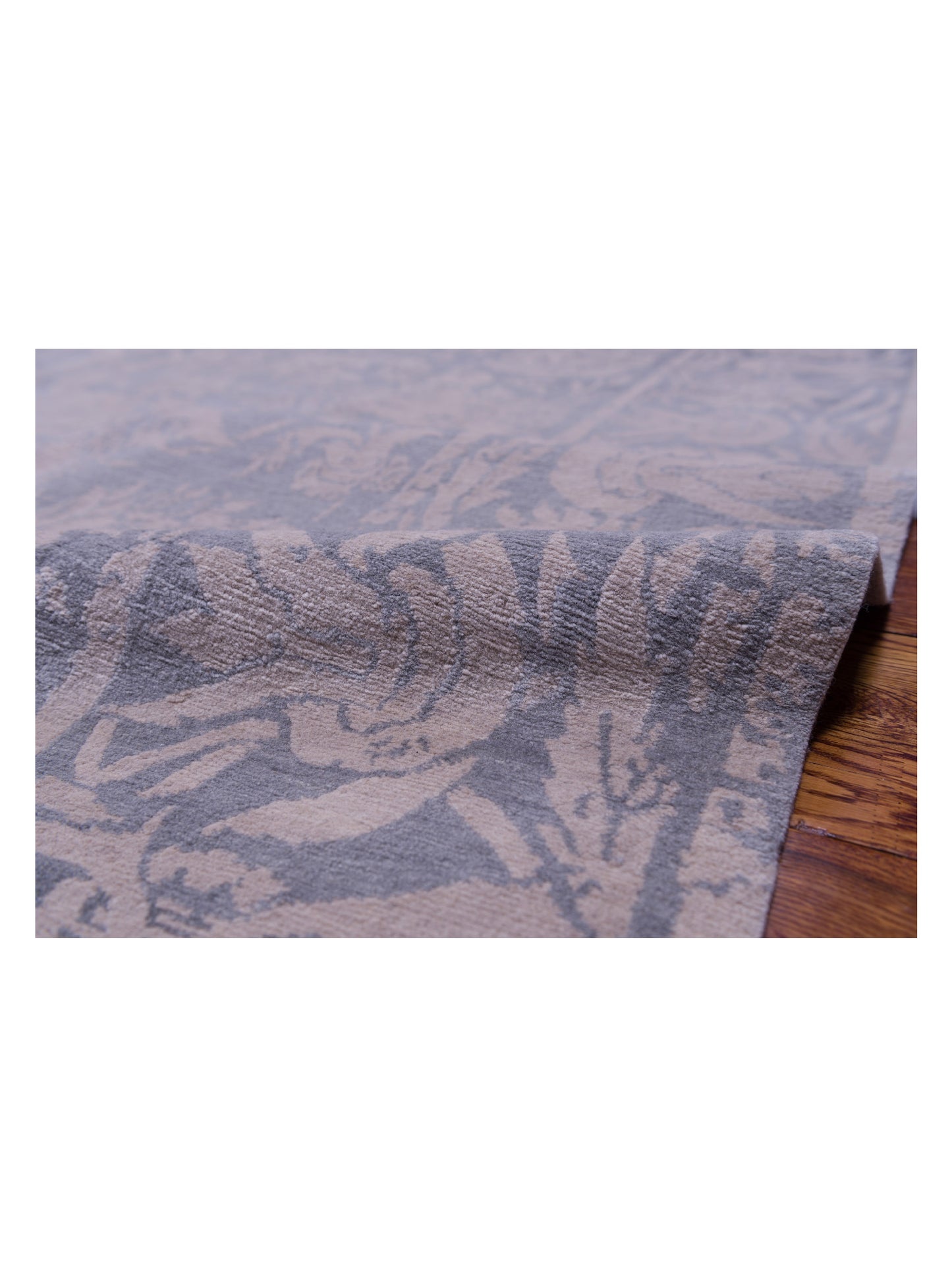 Nepalese 104156 Gray 9x12 Hand Knotted Rug