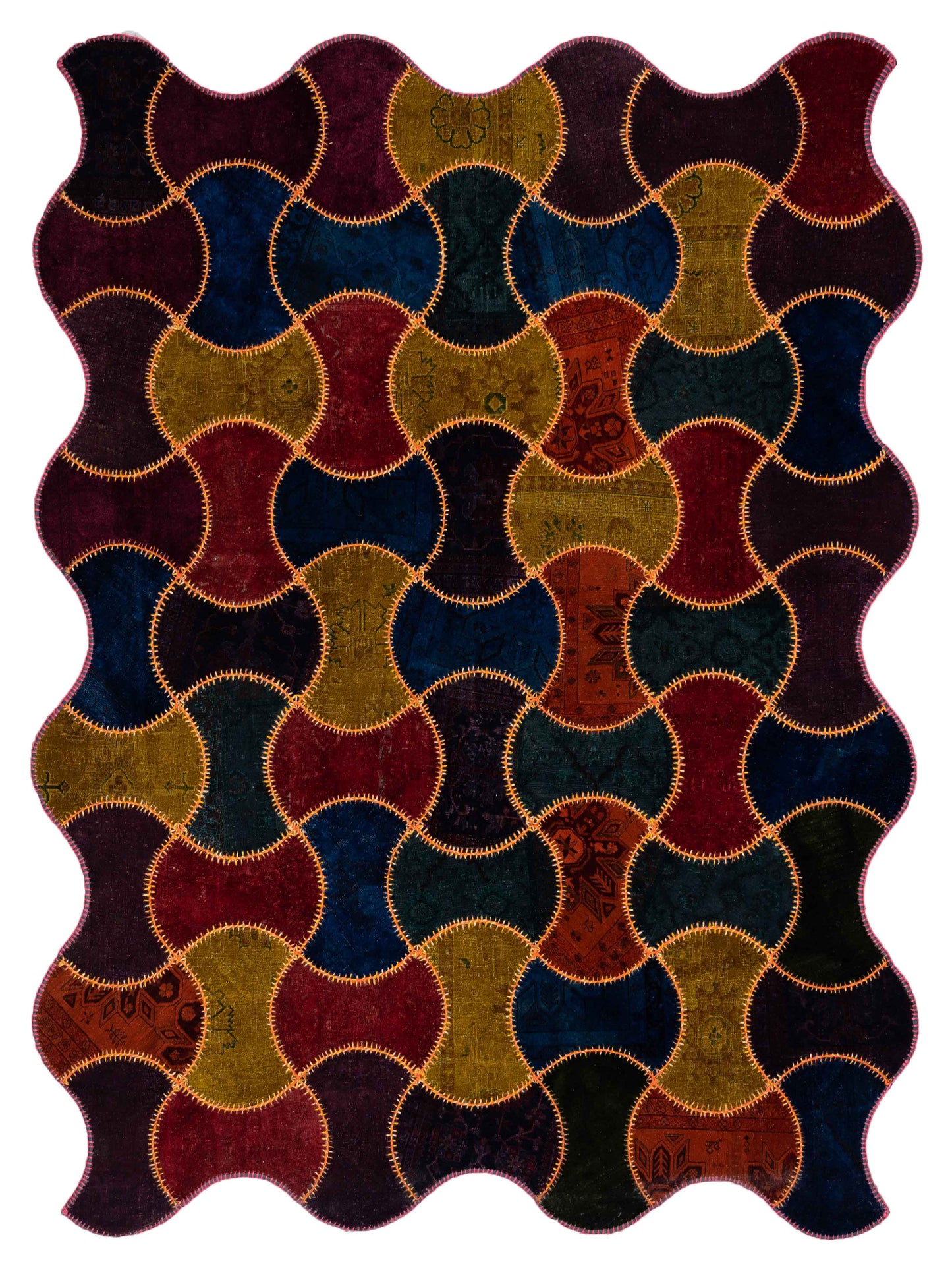 Pasha Turkish Vestige Patchwork Multi Contemporary