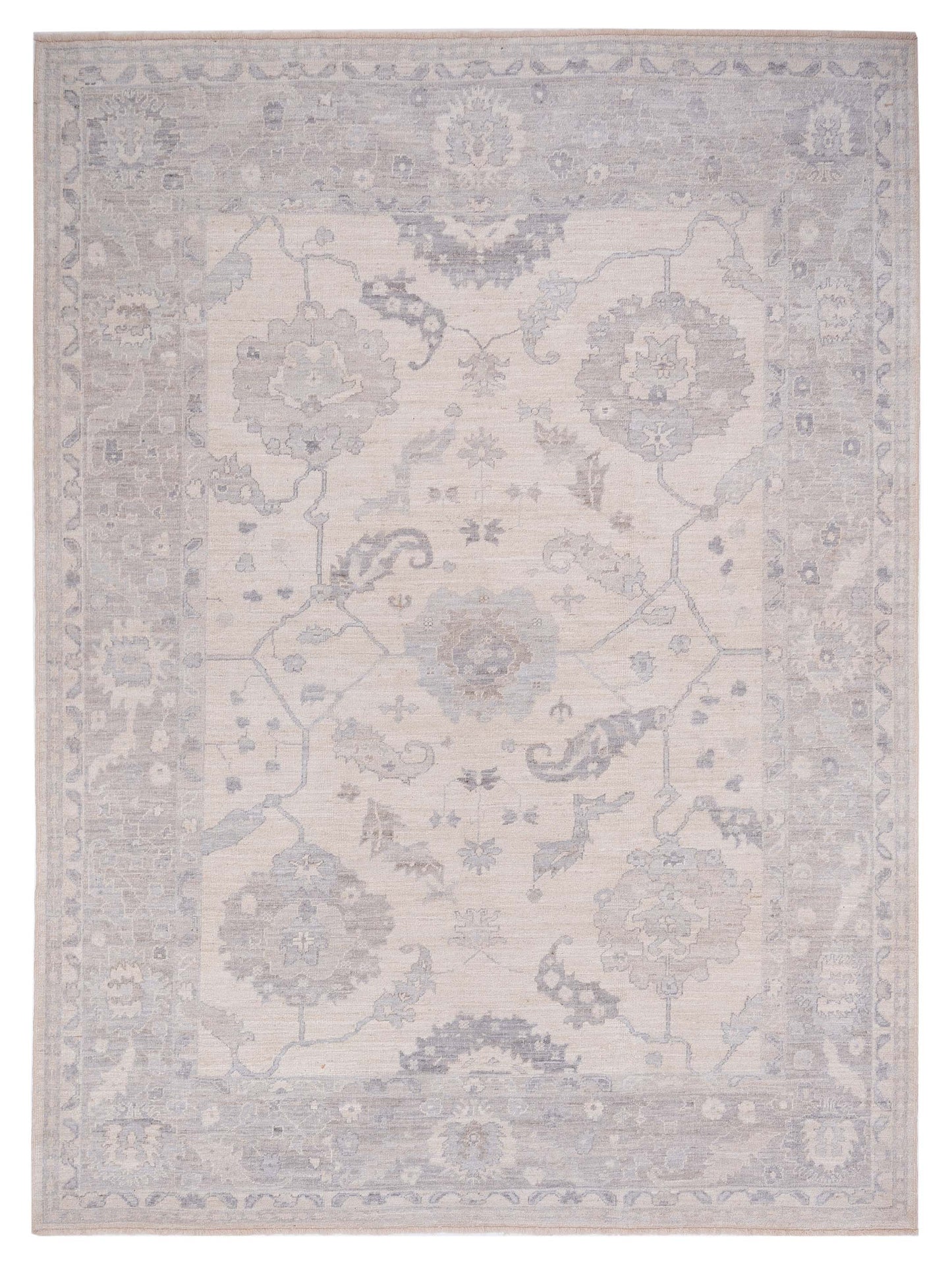 Anadol Angora Oushak Beige Beige Traditional