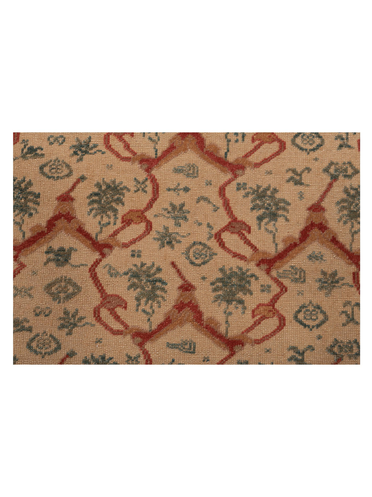 Antique Loom 104440 Beige Gold 8.2x9.11 Hand Knotted Rug