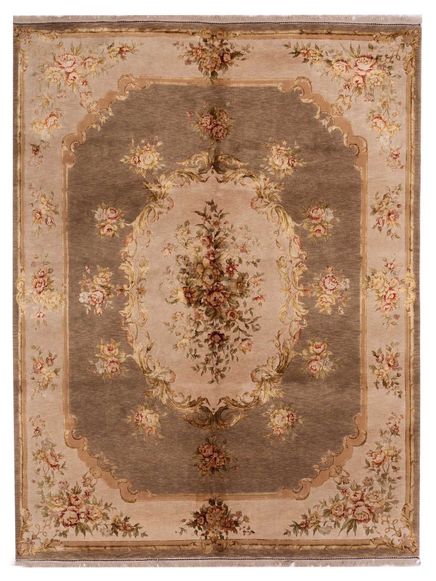 Rajpur Imperial Silk Tobacco Beige Traditional