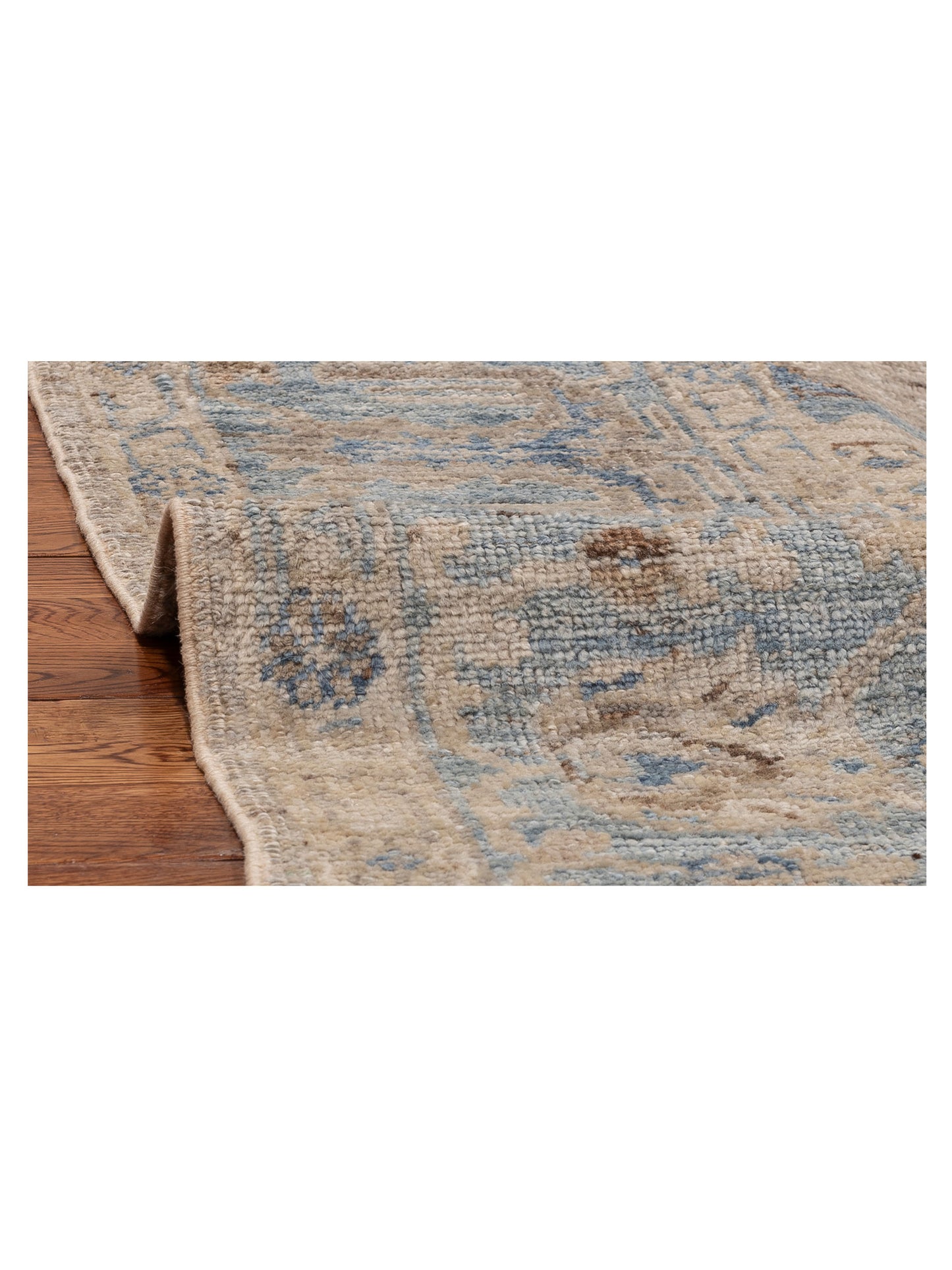 Angora Oushak 154237 Gray Blue 9x11.6 Hand Knotted Rug