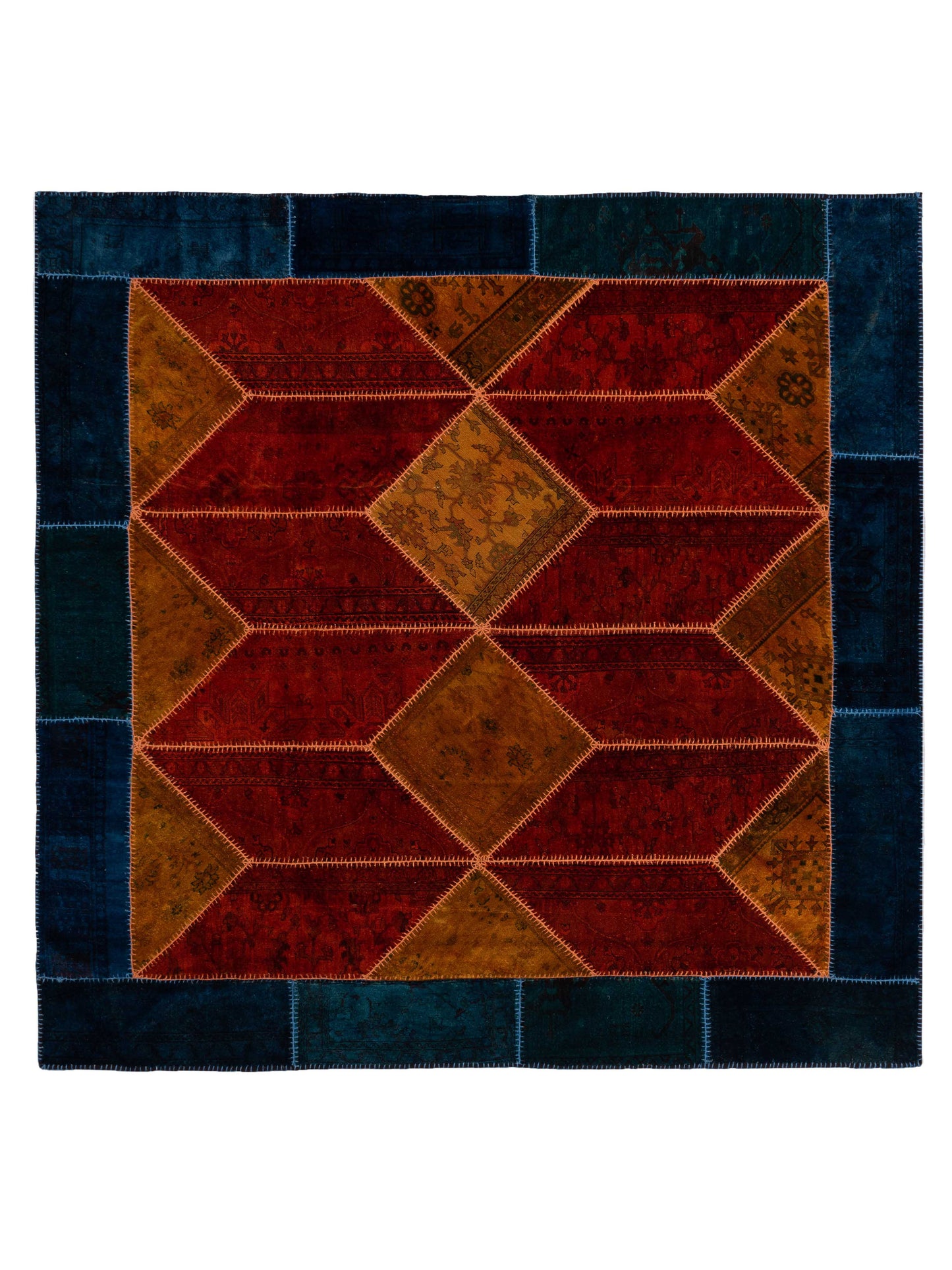 Pasha Turkish Vestige Patchwork Multi Contemporary