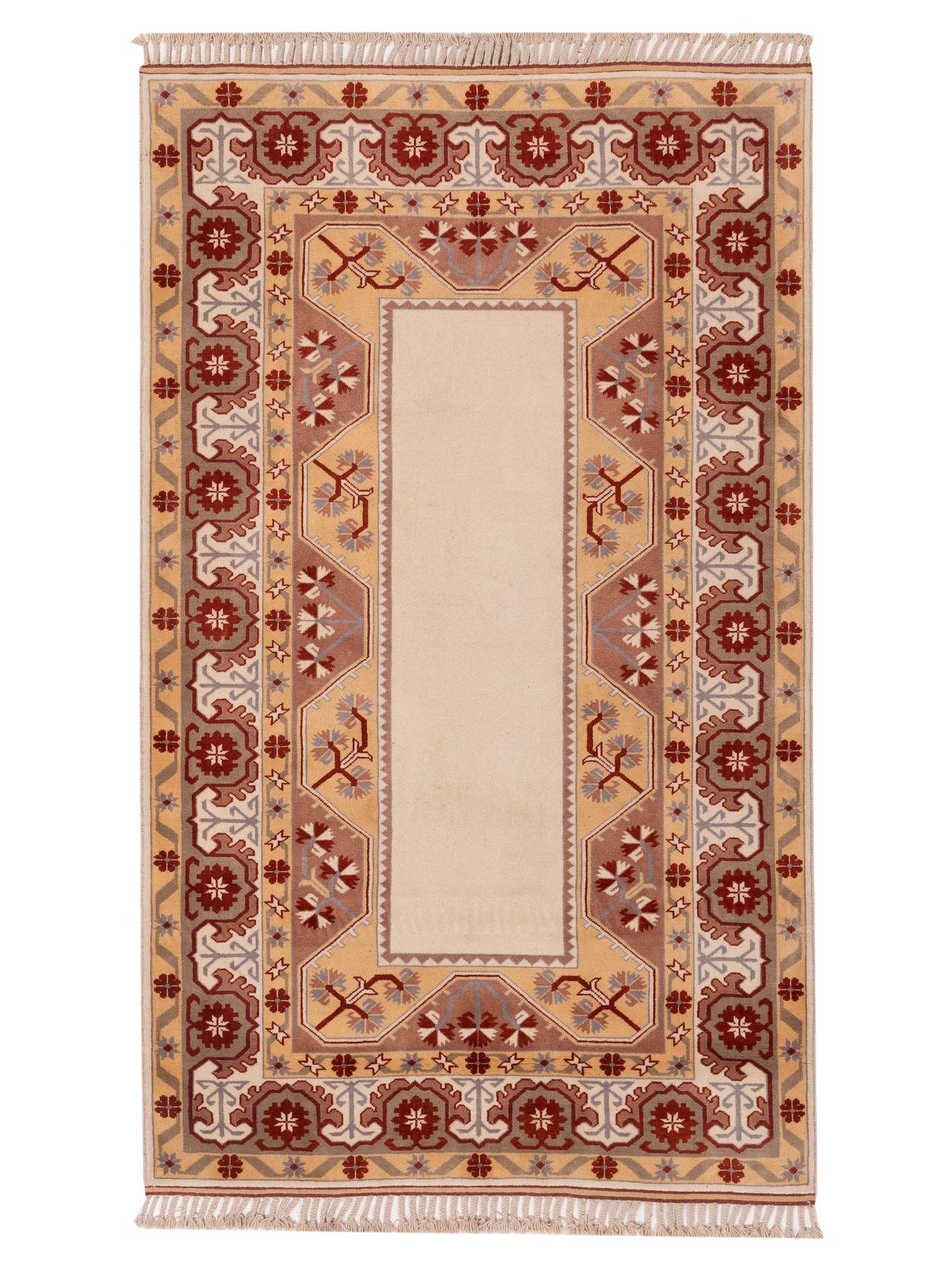 Pasha Milas Ivory Brown Traditional