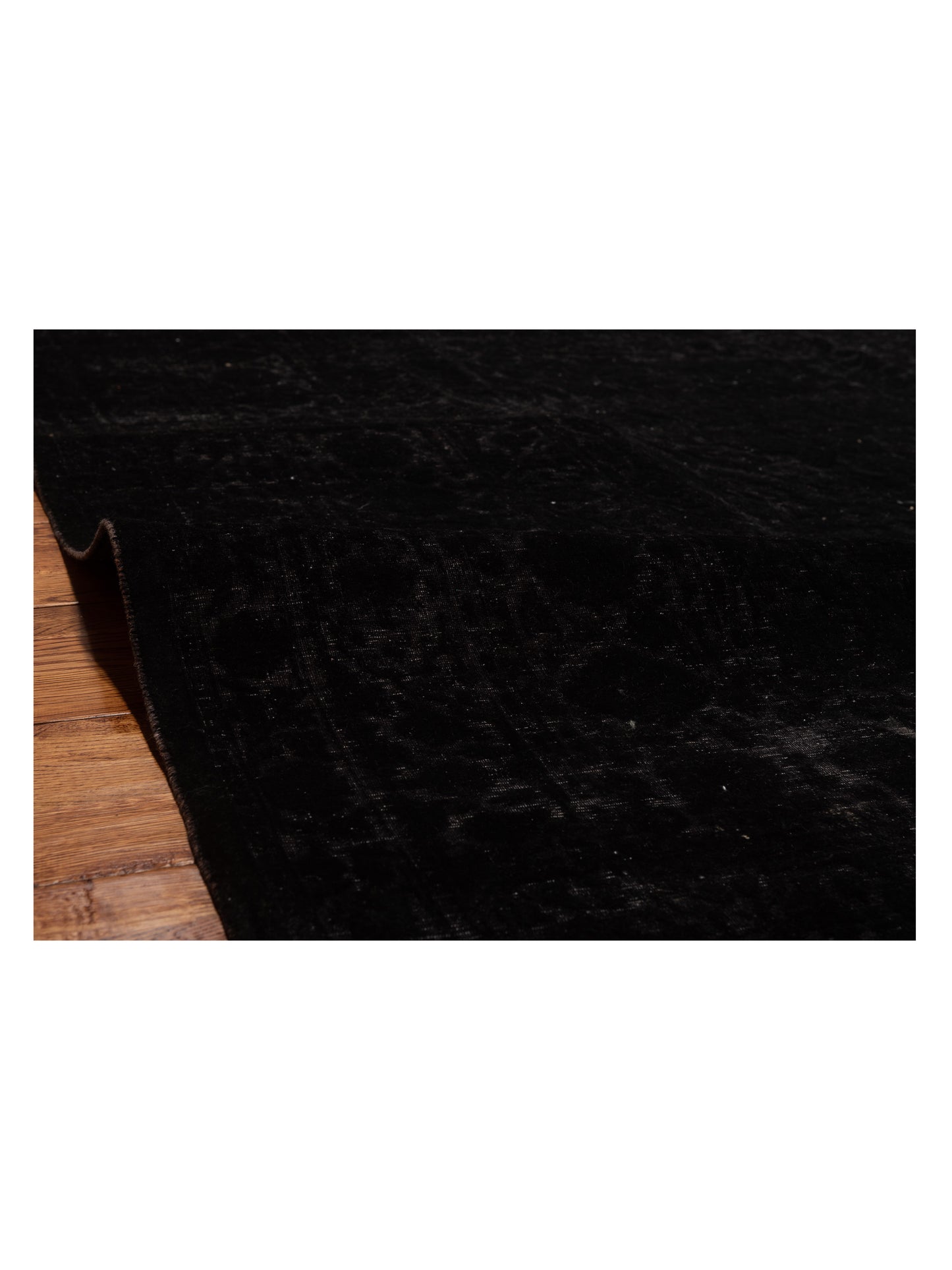 Vintage 111433 Black 9.1x12.5 Hand Knotted Rug