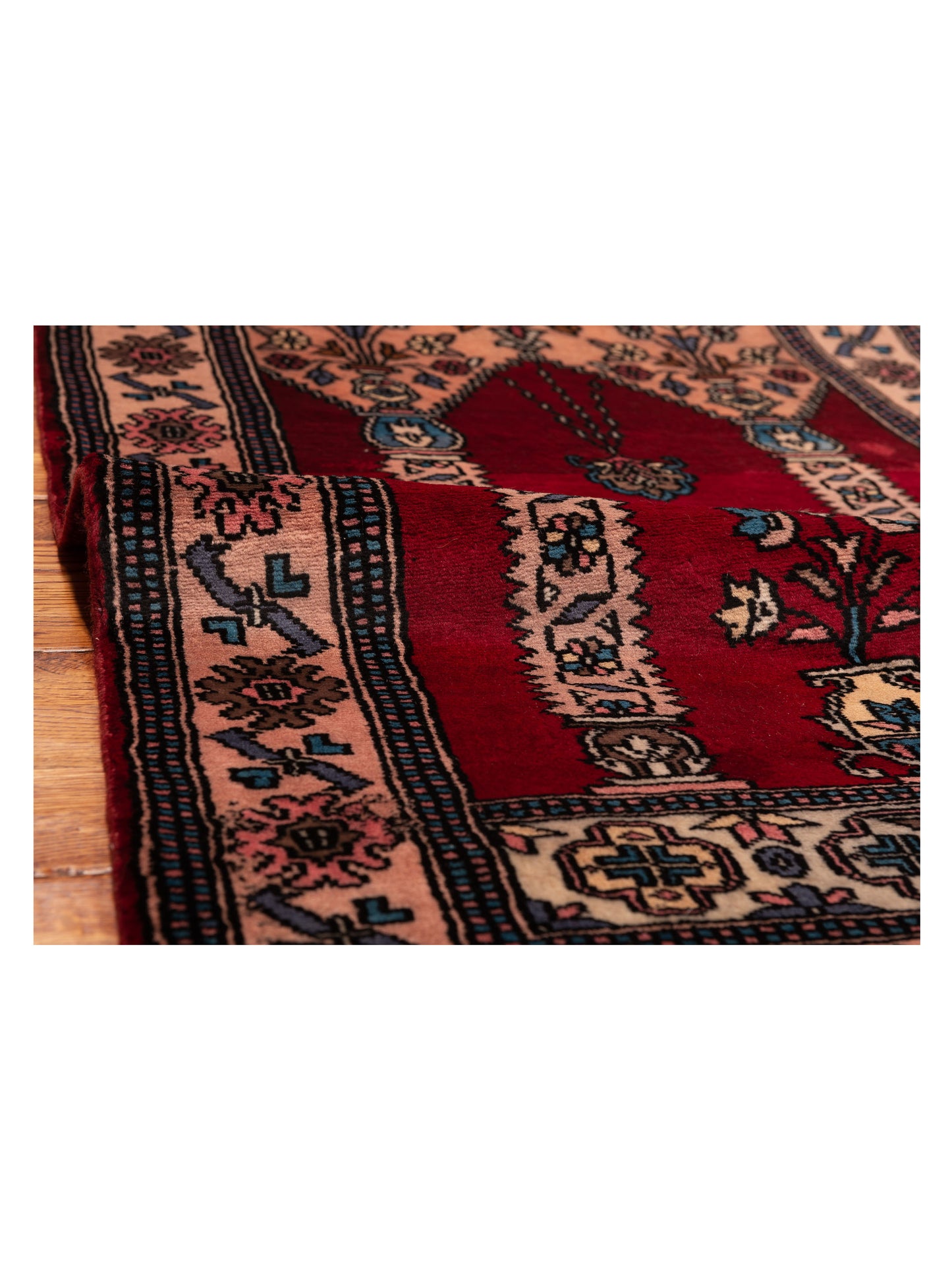 Bokhara 146607 Burgundy Pink 2.7x4.2 Hand Knotted Rug