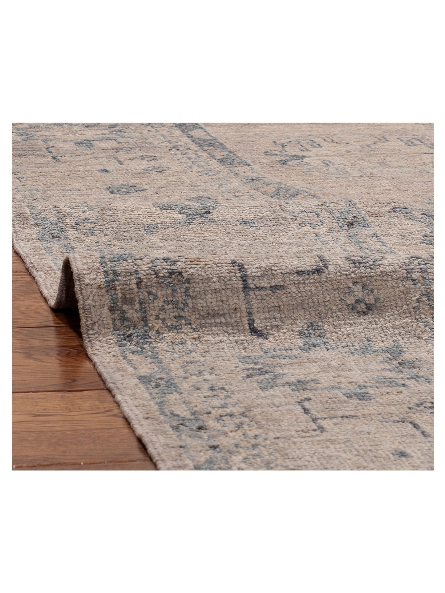 Angora Oushak 156165 Gray Gray 8.1x9.6 Hand Knotted Rug
