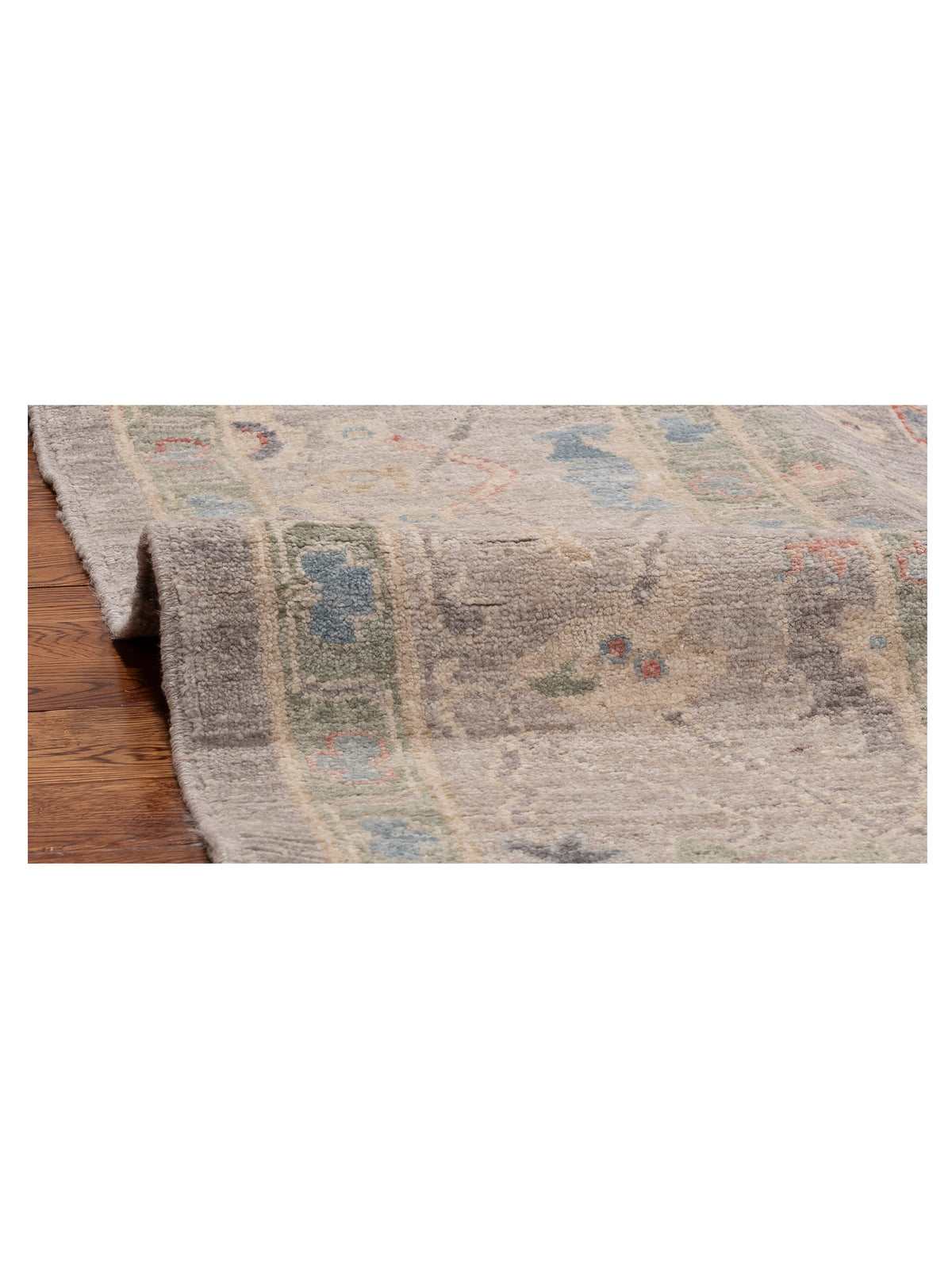 Anadol Oushak 154497 Gray Light Gray 8.3x8.3 Hand Knotted Rug