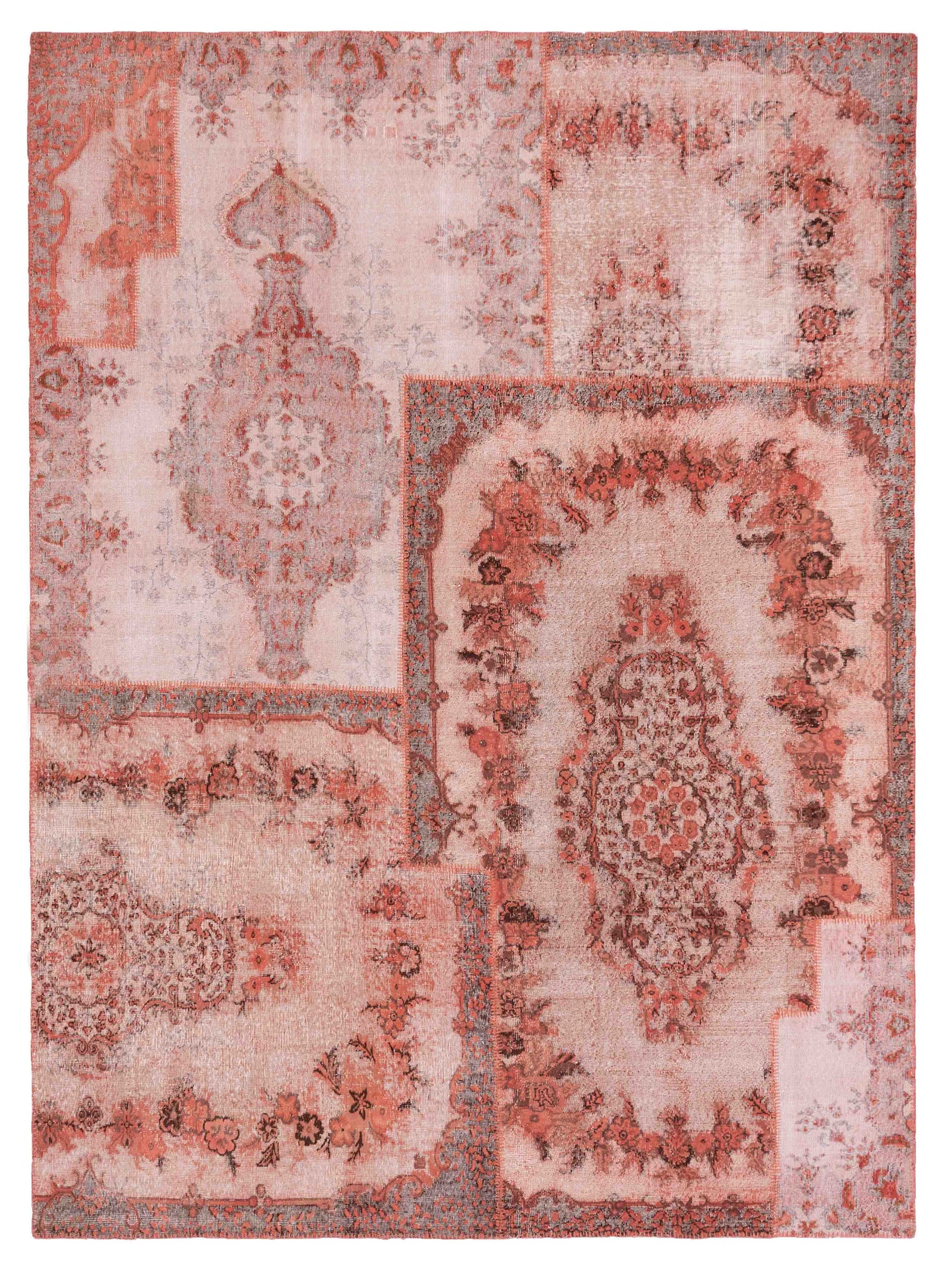 Pasha Turkish Vestige Patchwork Pink Contemporary