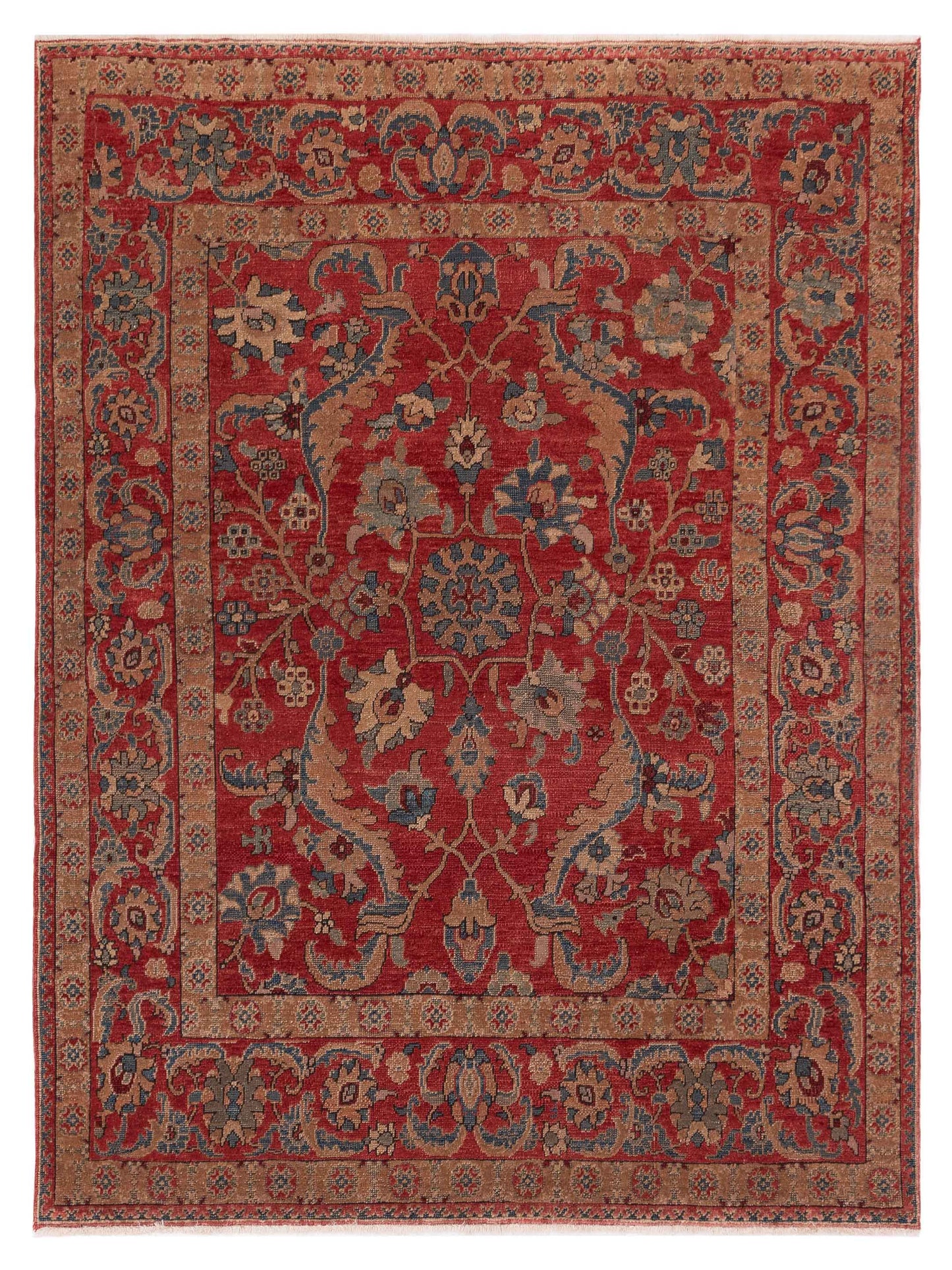 Pasha Turkish Elvan Rust Blue Traditional