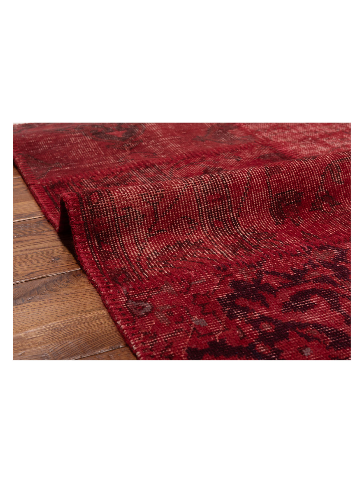 Turkish Vestige Patchwork 131059 Red 3.3x4.11 Hand Knotted Rug