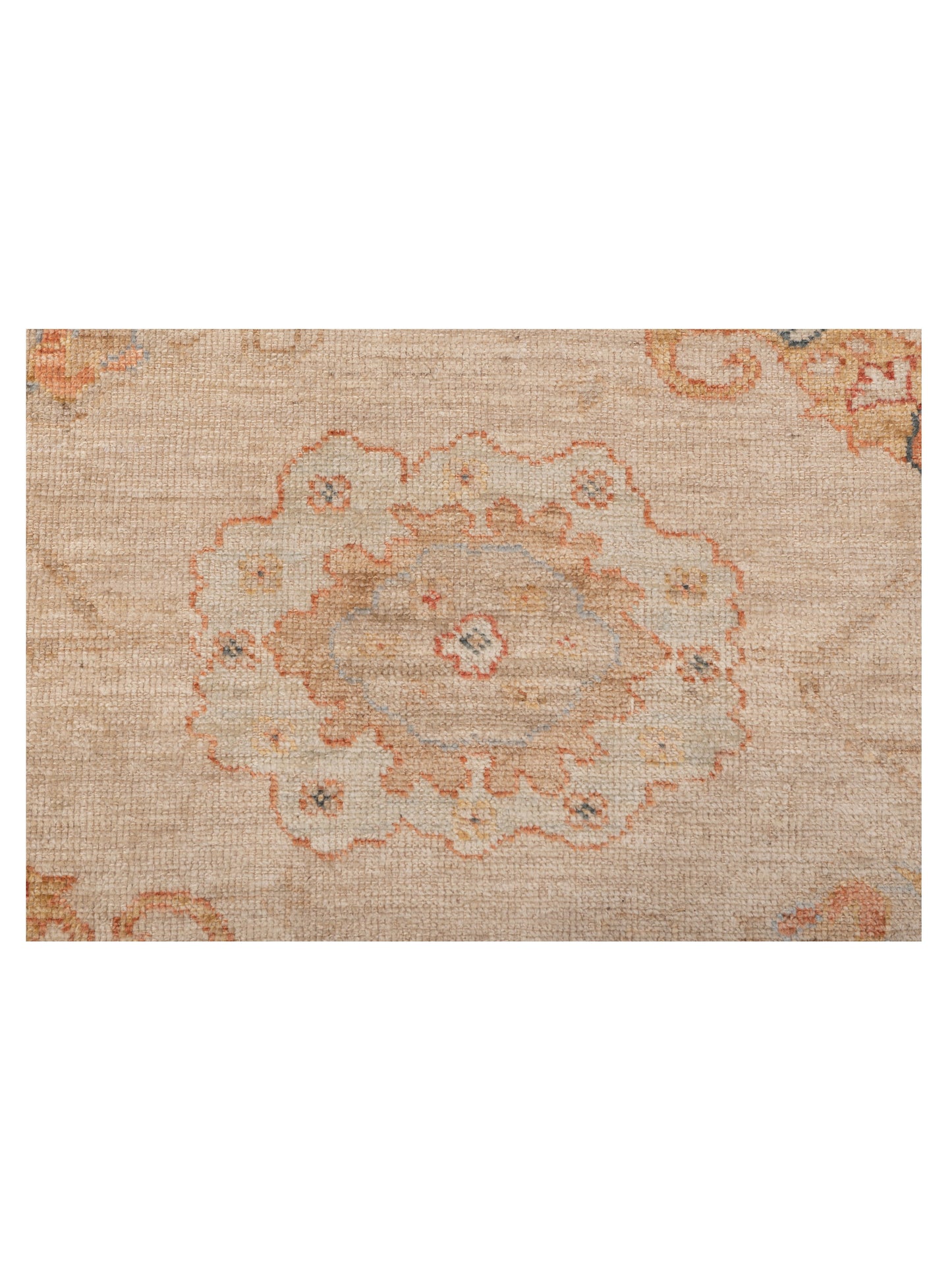 Angora Oushak 149511 Ivory Rust 8.2x.9.9 Hand Knotted Rug