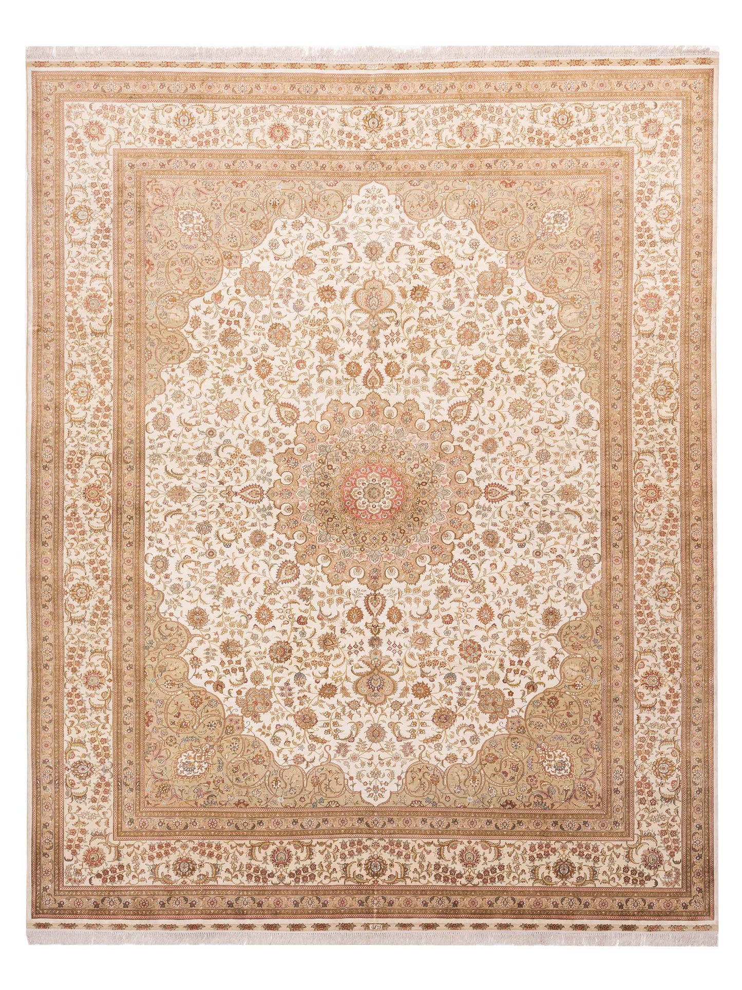 Pasha Pure Silk Ivory Ivory Traditional