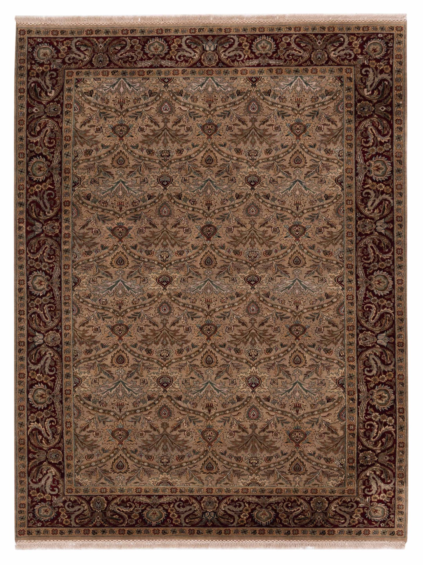 Rajpur Crown Cream Red Transitional