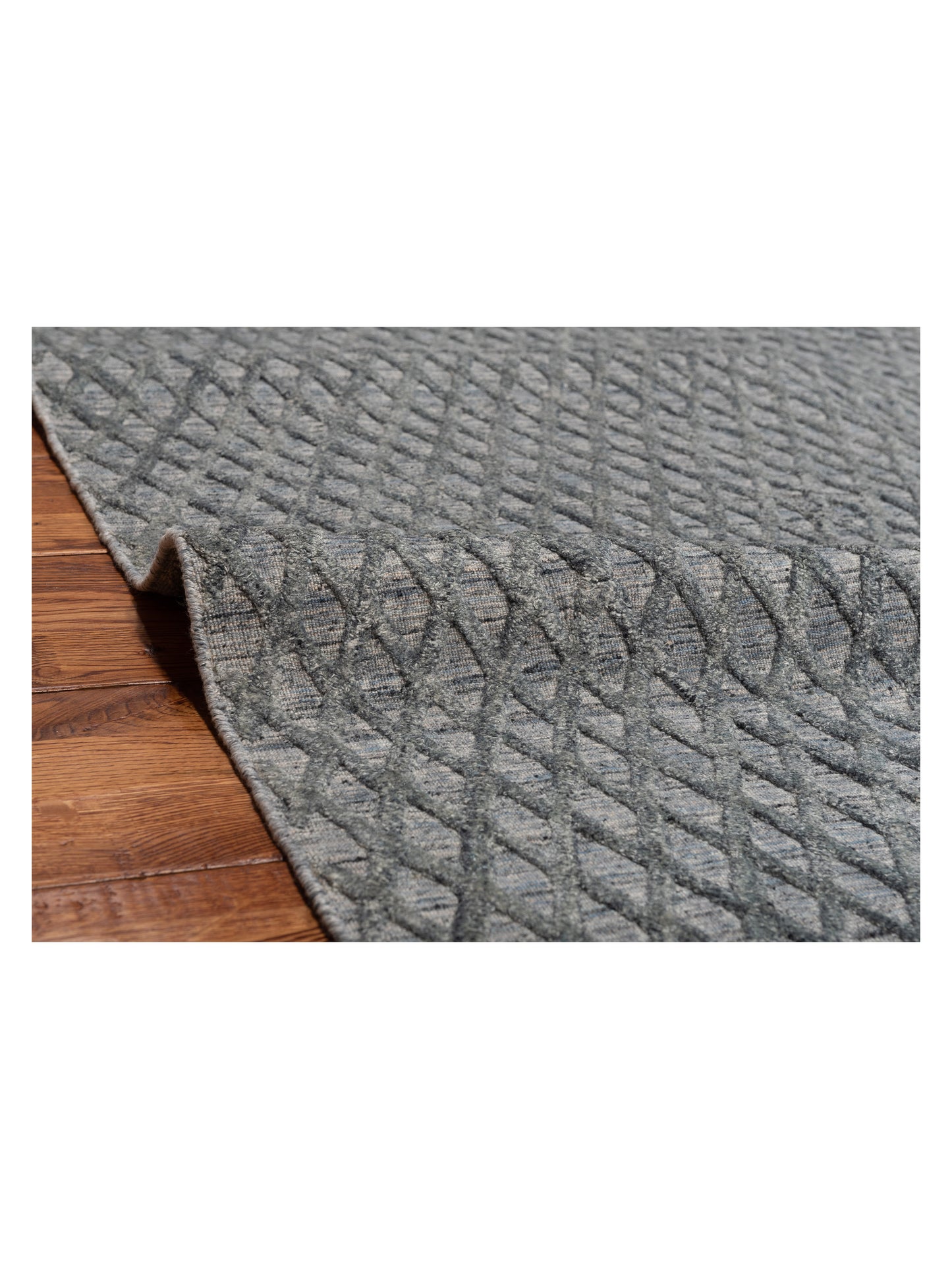 Himalayan 142599 Blue Gray 4.2x6.1 Hand Knotted Rug