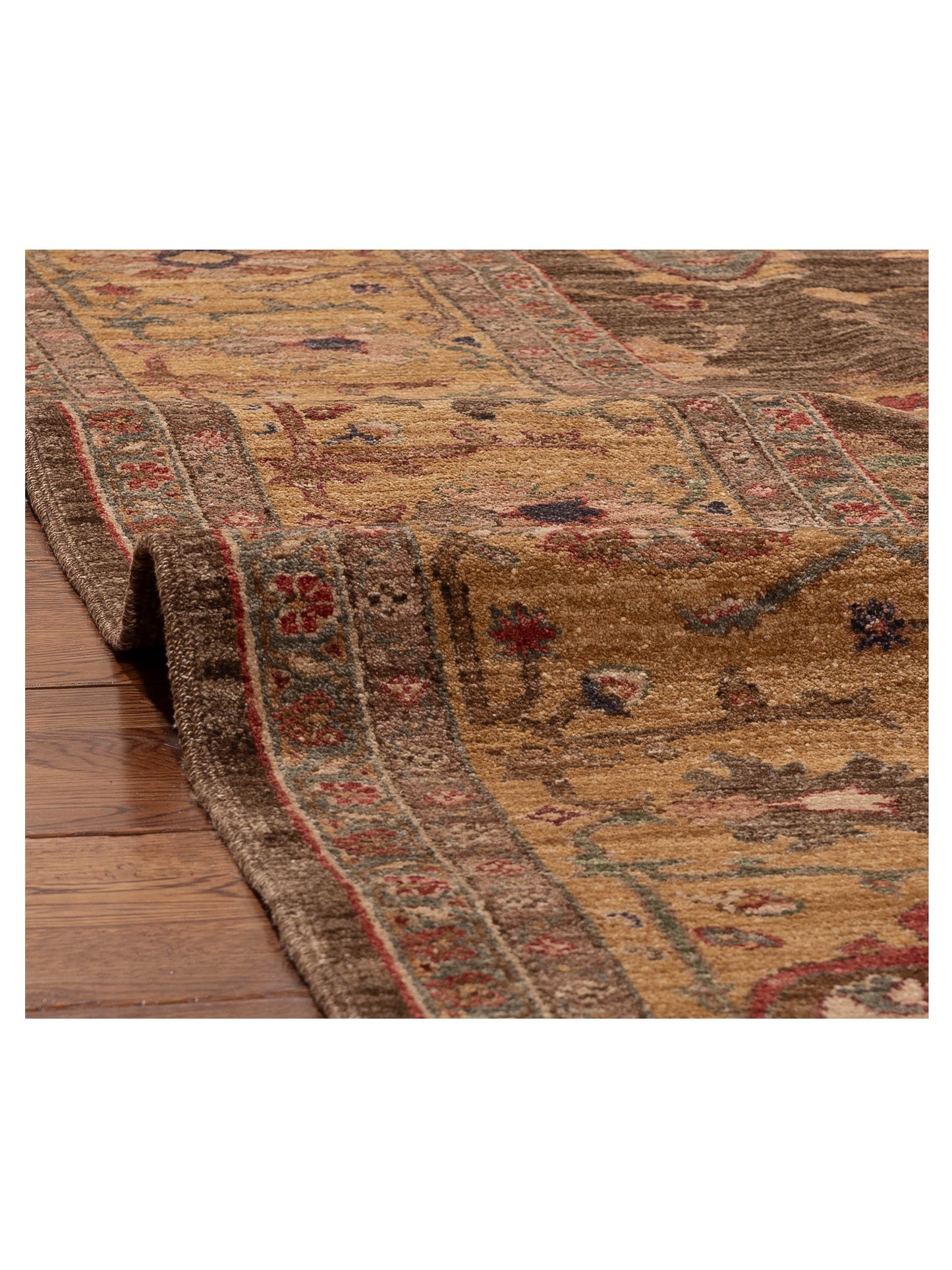 Elvan 156022 Brown Gold 8.2x10 Hand Knotted Rug