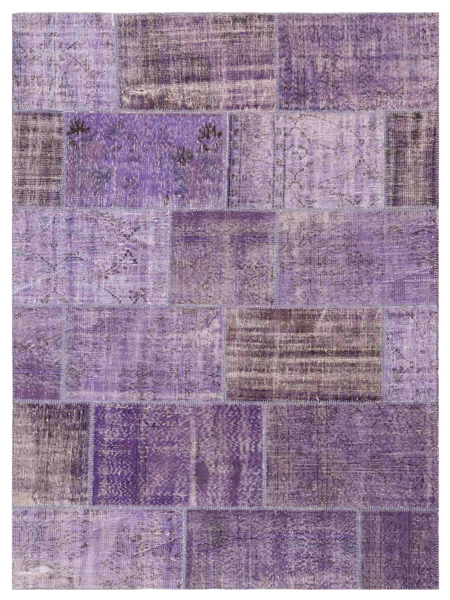 Pasha Turkish Vestige Patchwork Purple Contemporary