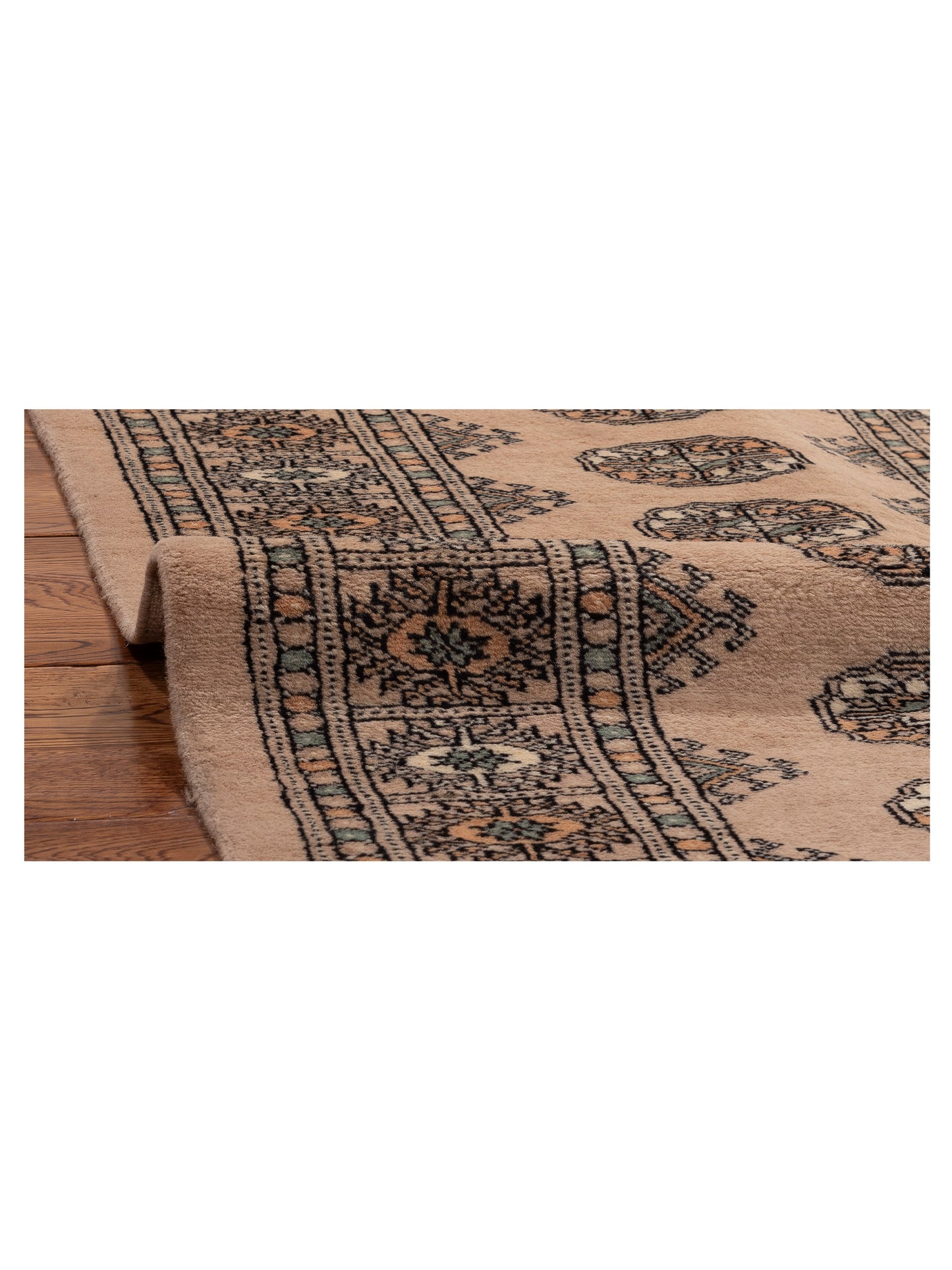 Bokhara 153429 Beige Beige 2.8x12.2 Hand Knotted Rug