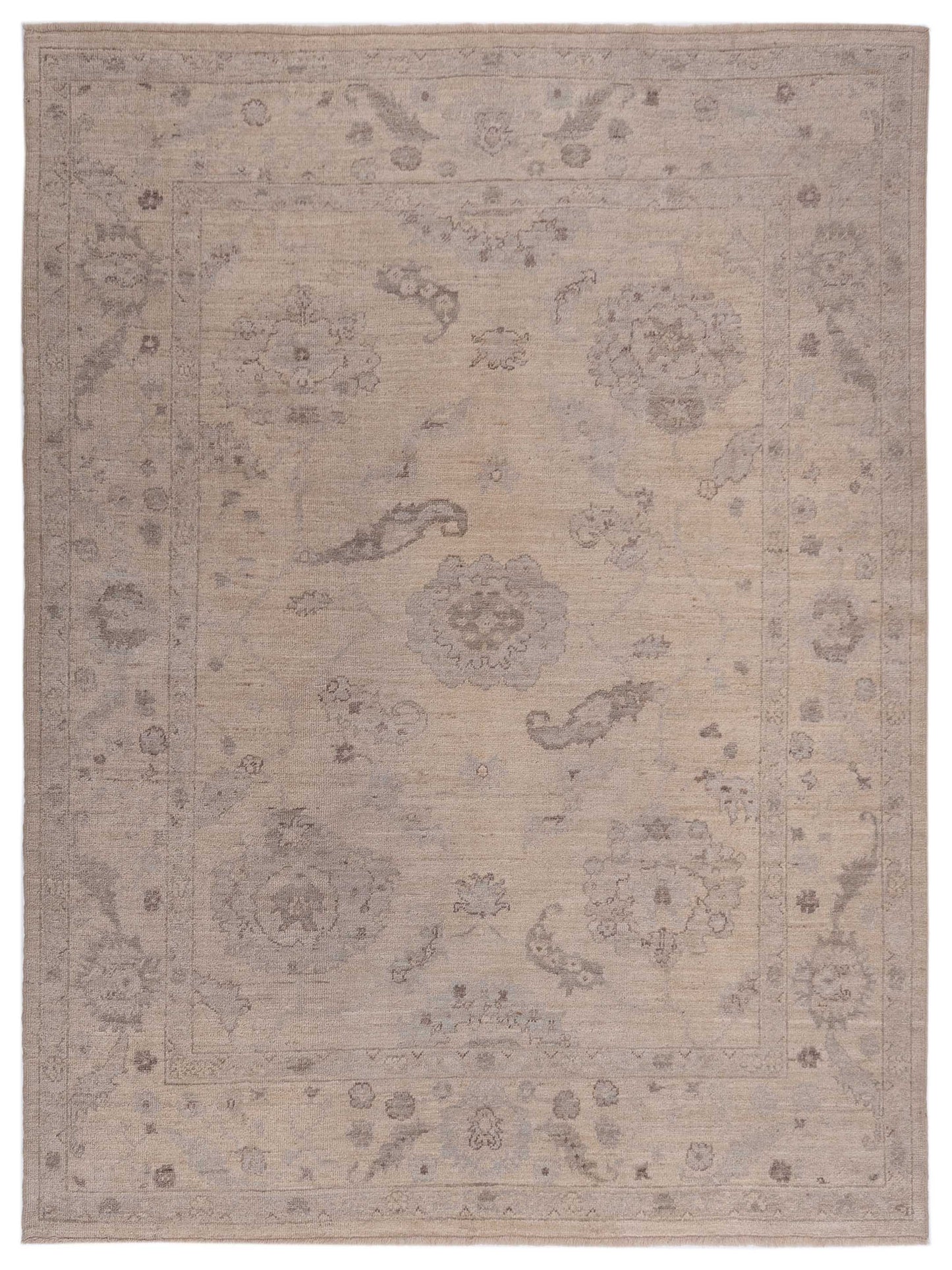 Anadol Angora Oushak Ivory Ivory Traditional