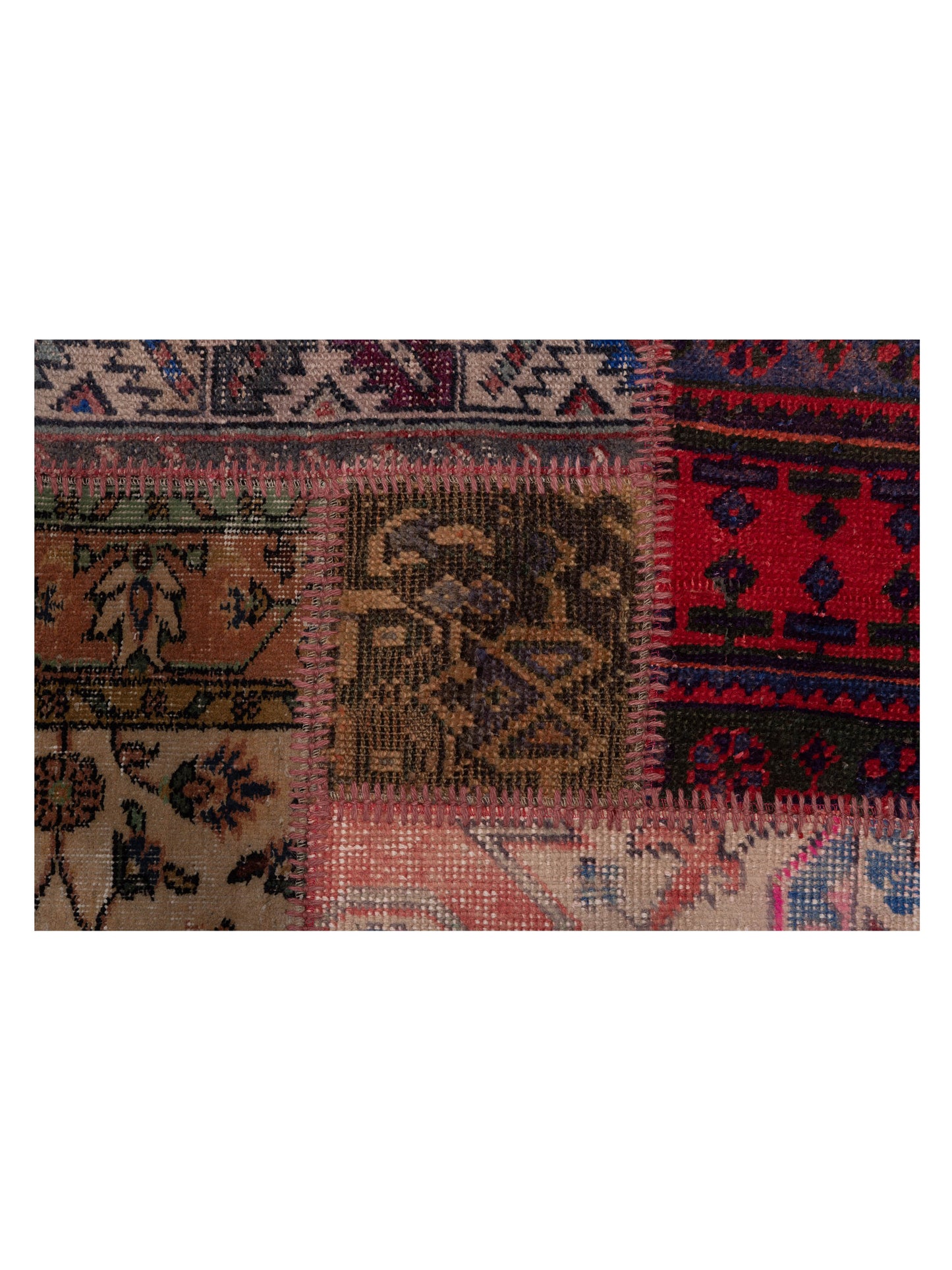 Turkish Vestige Patchwork 142737 Multi 10x14 Hand Knotted Rug