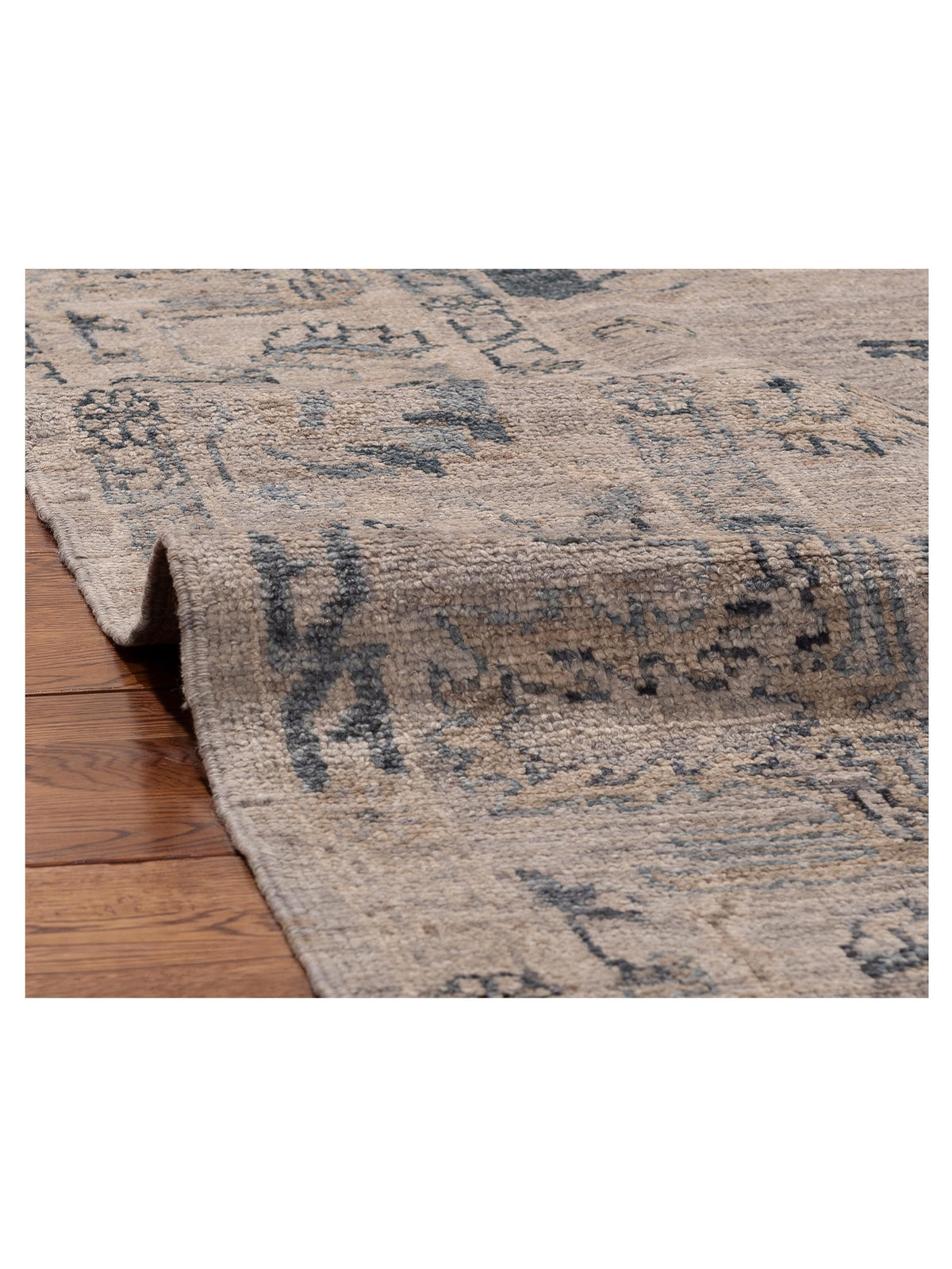 Angora Oushak 156125 Gray Gray 8.1x9.9 Hand Knotted Rug
