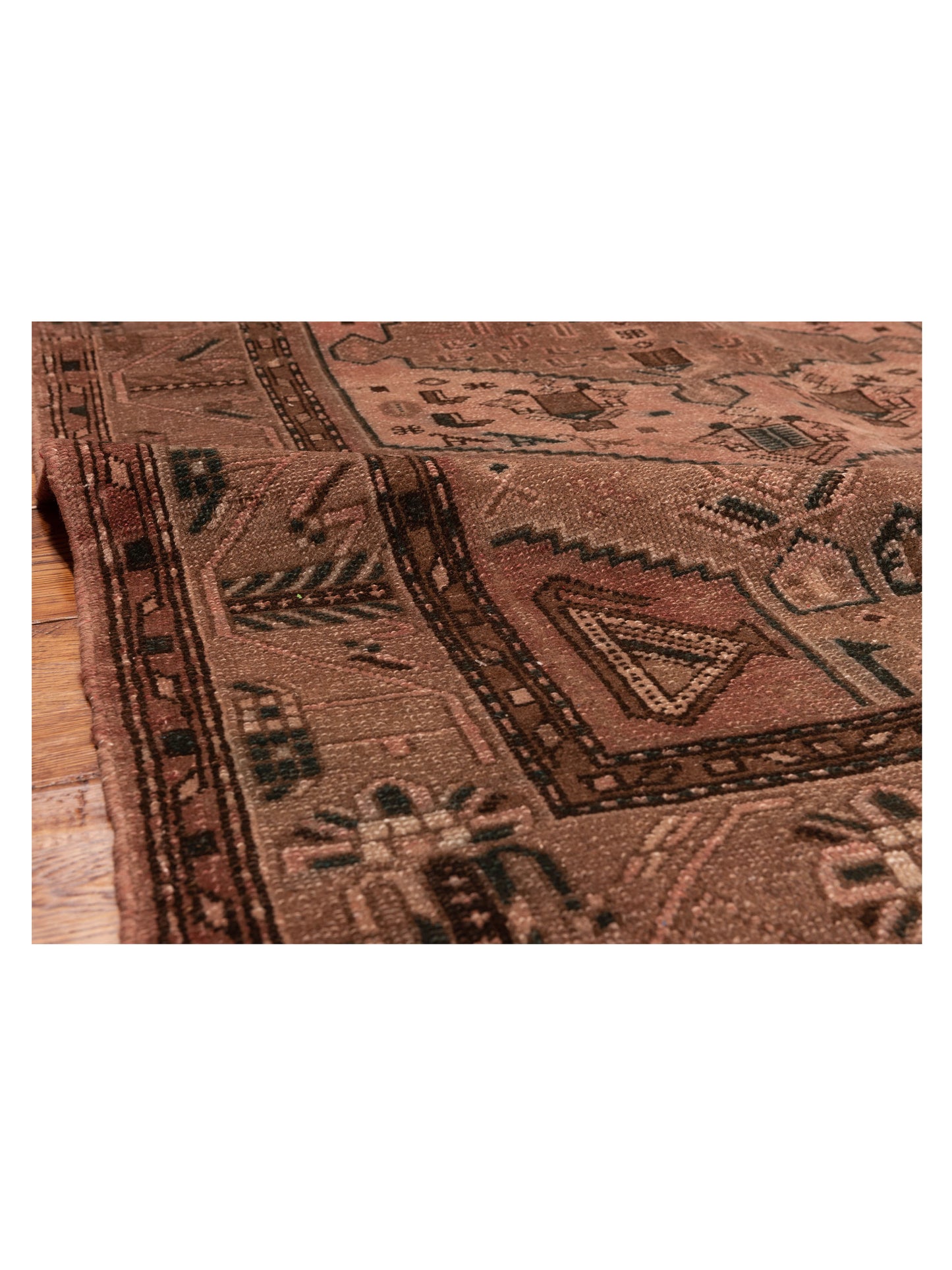 Persian 147722 Brown Brown 4.6x6.9 Hand Knotted Rug
