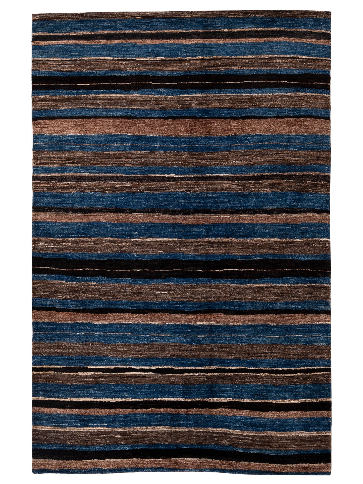 Siena Tibetino Blue Brown Contemporary
