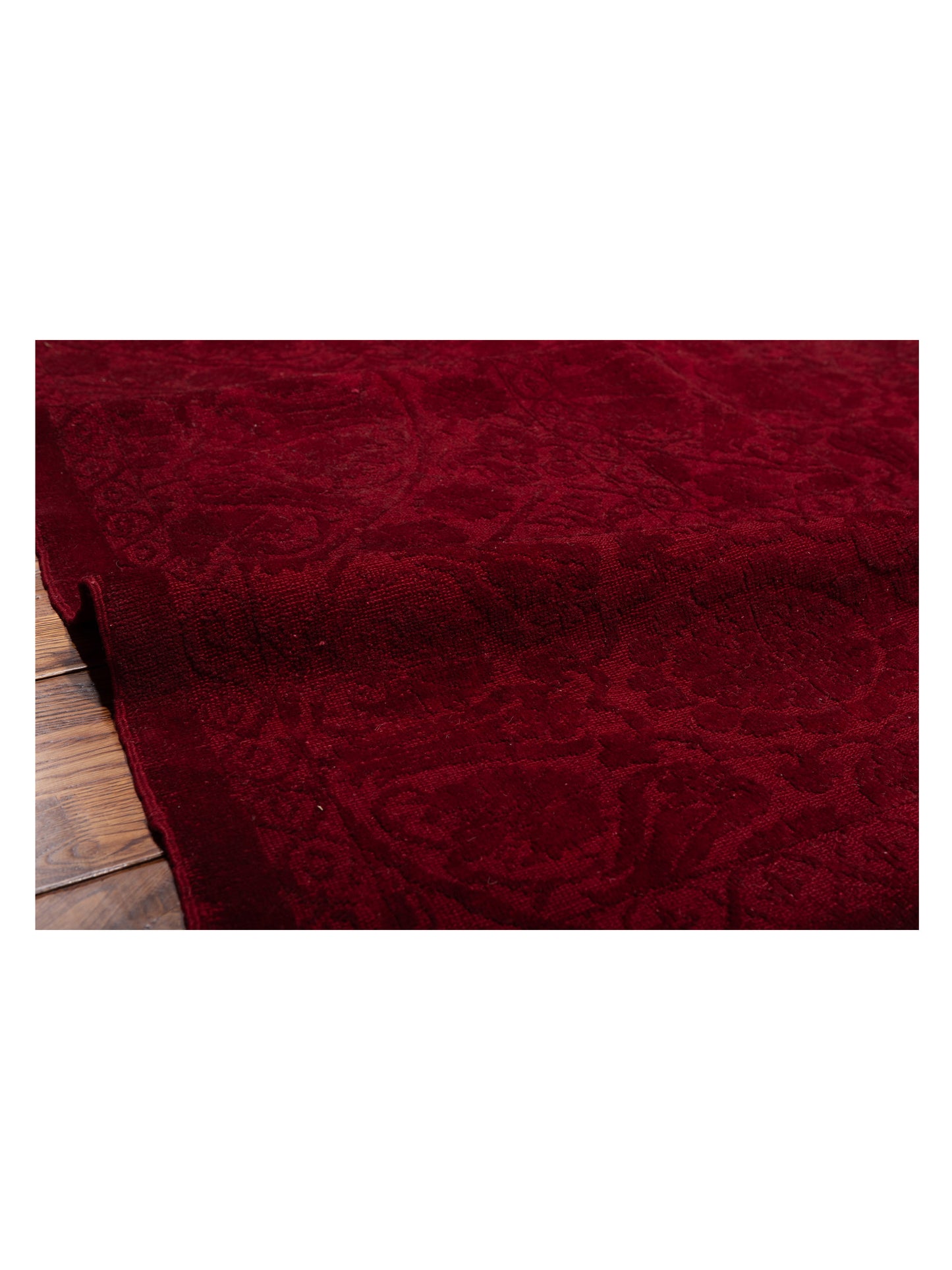 Color Bouquet 108874 Red Red 12x14.10 Hand Knotted Rug