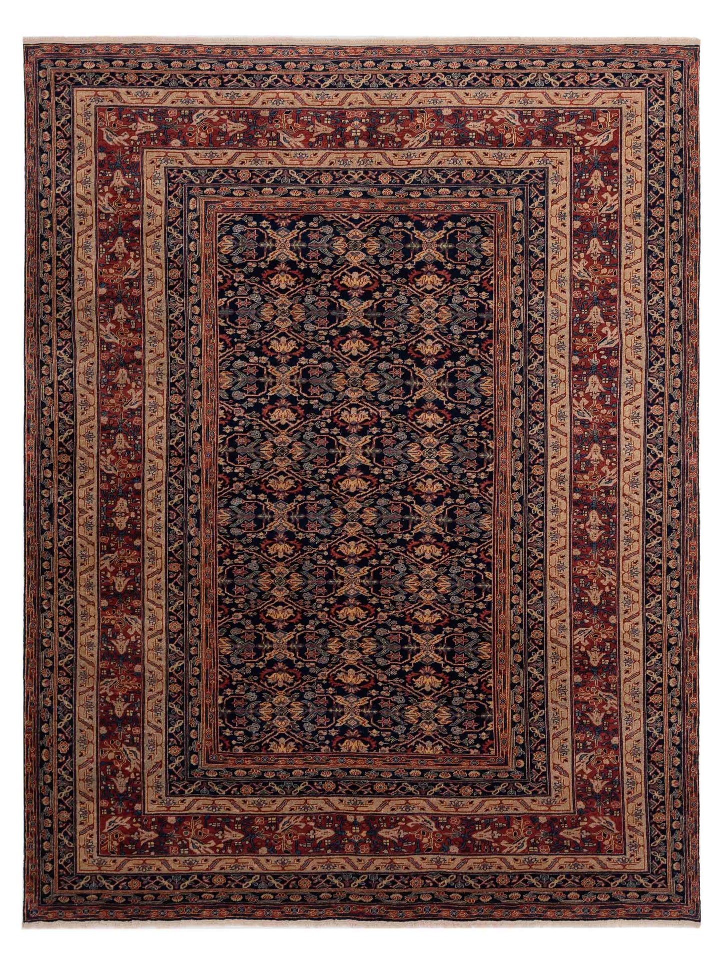 Pasha Antique Loom Navy Rust Traditional