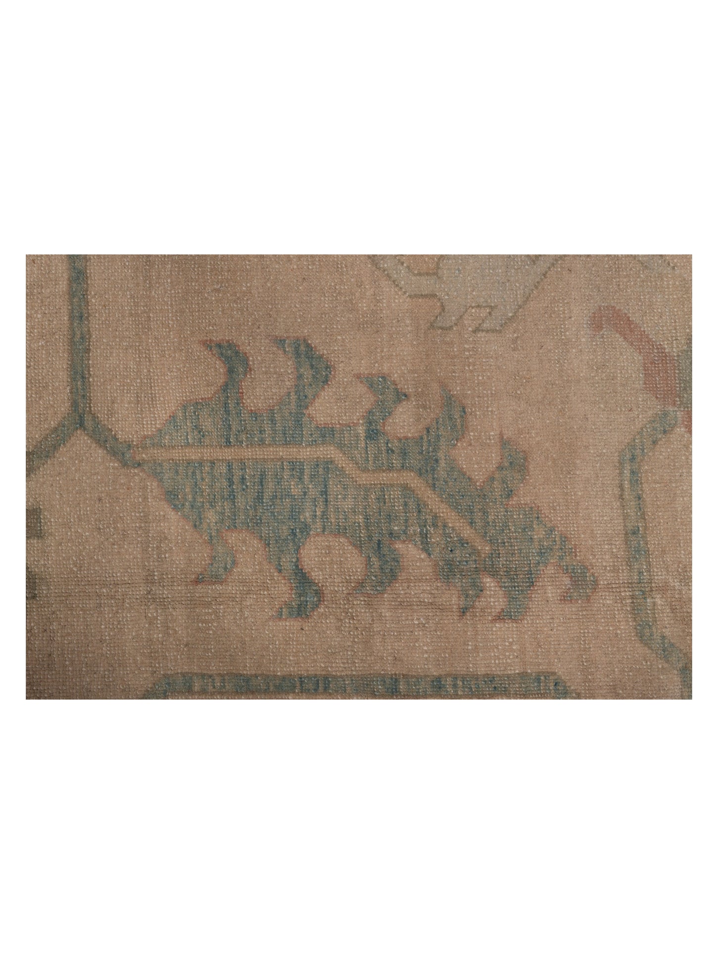 Elvan Icabet Beige Green 17x24.10 Hand Knotted Rug