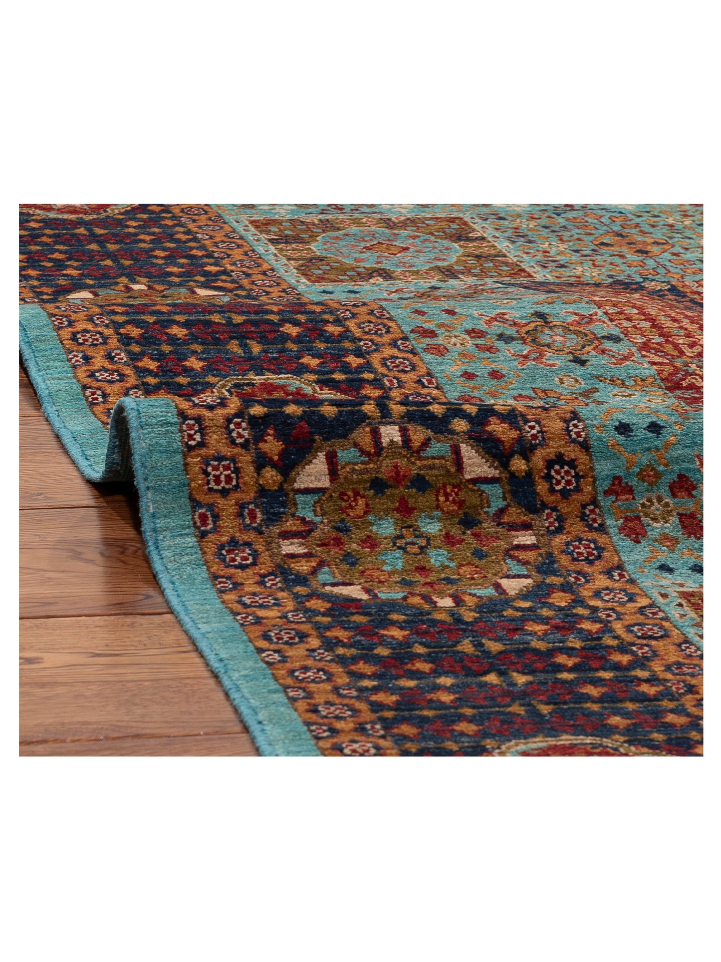 Artisan Mamluk 154775 Blue Black 5.8x8 Hand Knotted Rug