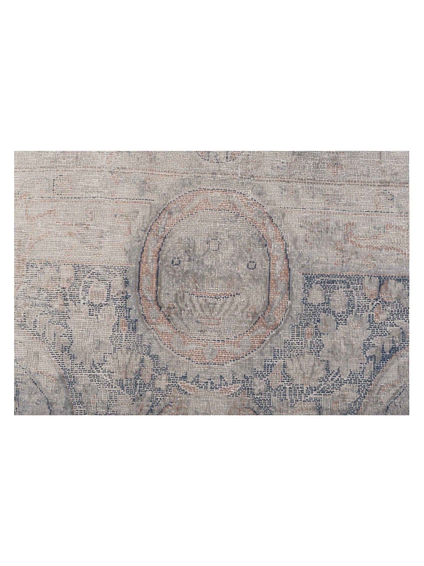 Vintage 133200 Light Gray 9.10x13.4 Hand Knotted Rug