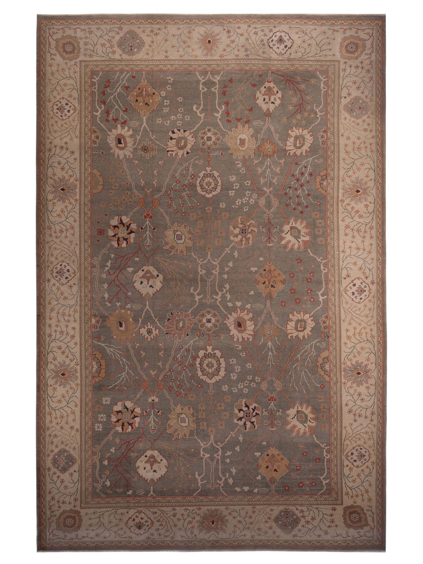 Pasha Anadol Oushak Silver Ivory Transitional