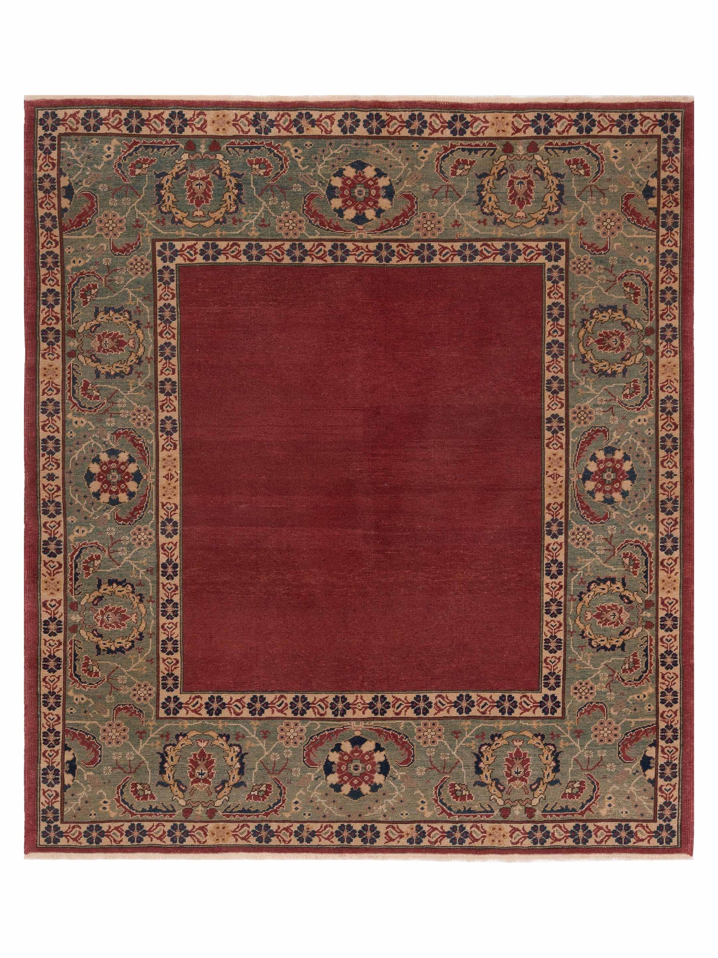 Pasha Antique Loom Red Green Traditional