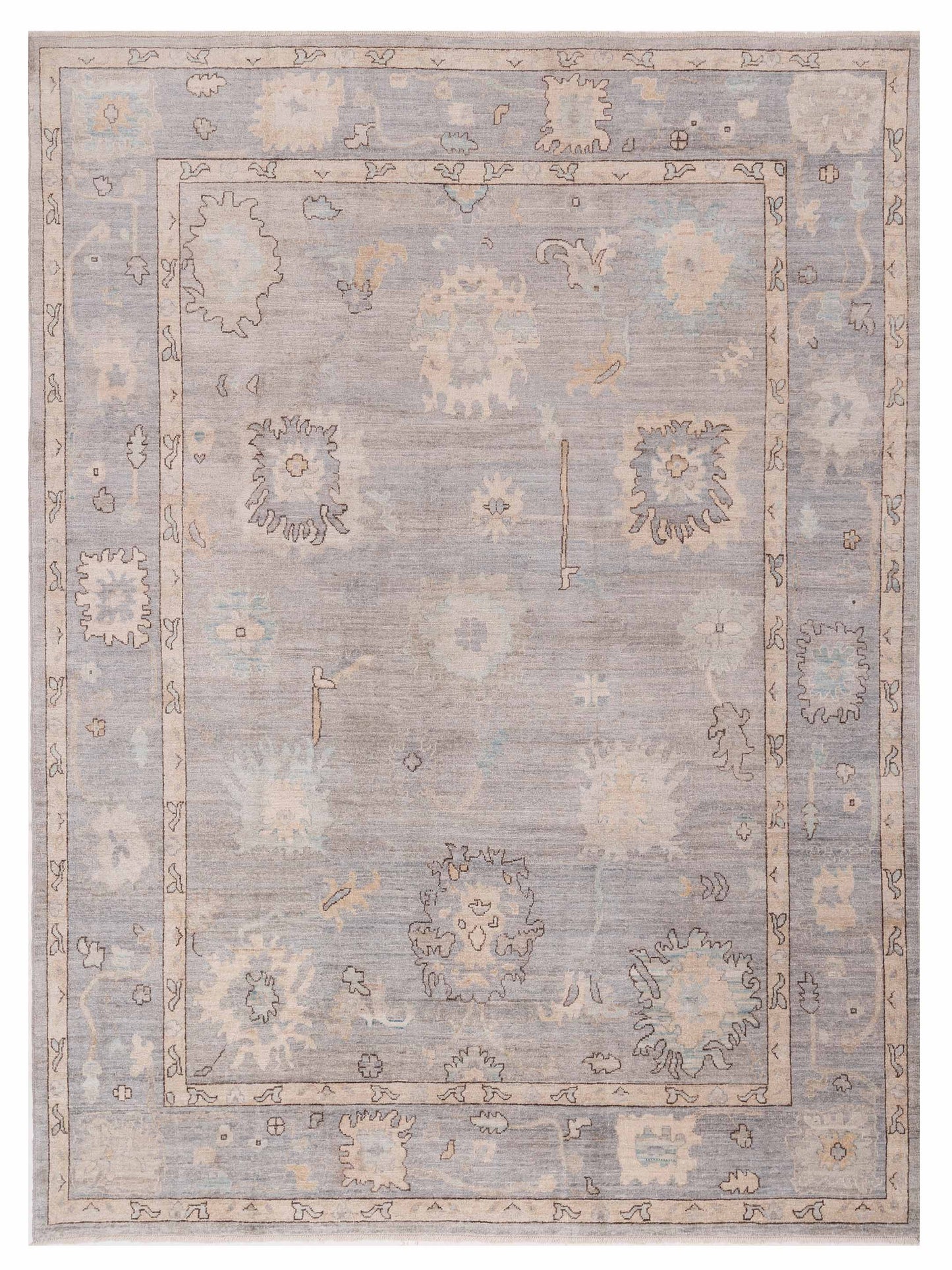 Pasha Anadol Oushak Gray Gray Traditional