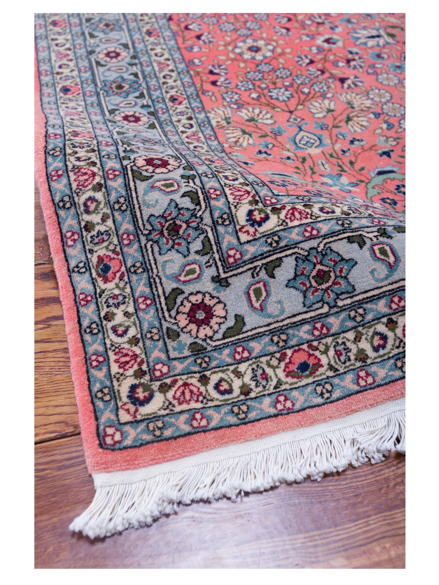 Hereke 108252 Pink Silver 4.3x5.9 Hand Knotted Rug