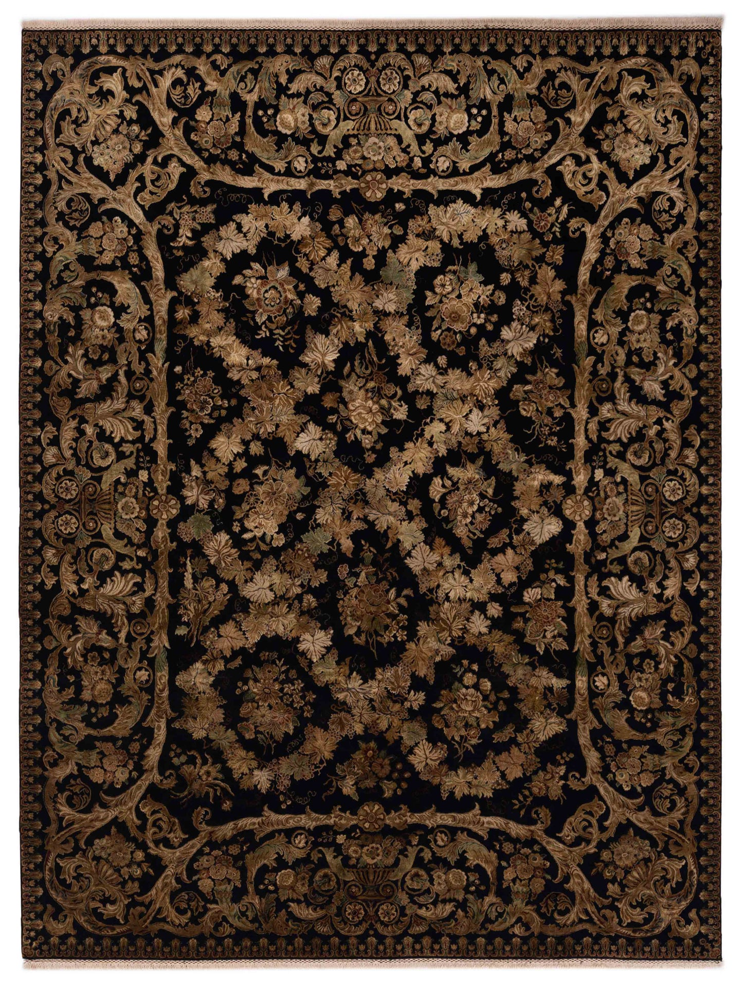 Rajpur Imperial Silk Black Black Traditional