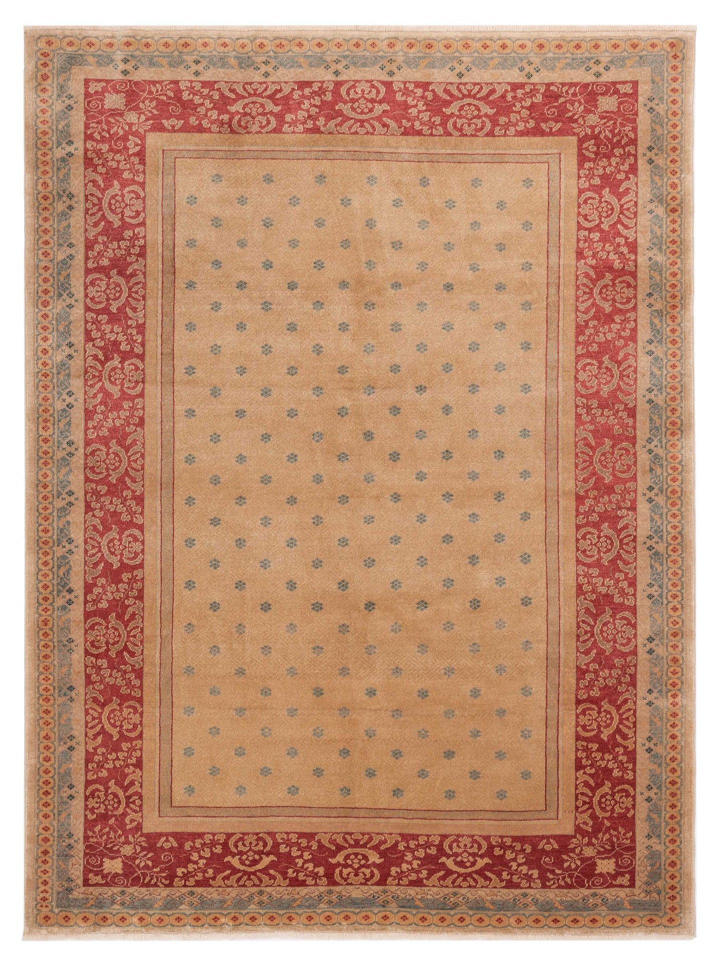 Pasha Antique Loom Cream Red Transitional