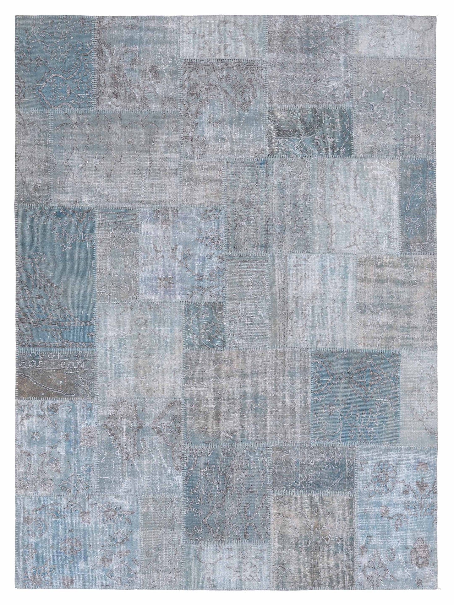 Pasha Turkish Vestige Patchwork Light Blue Contemporary