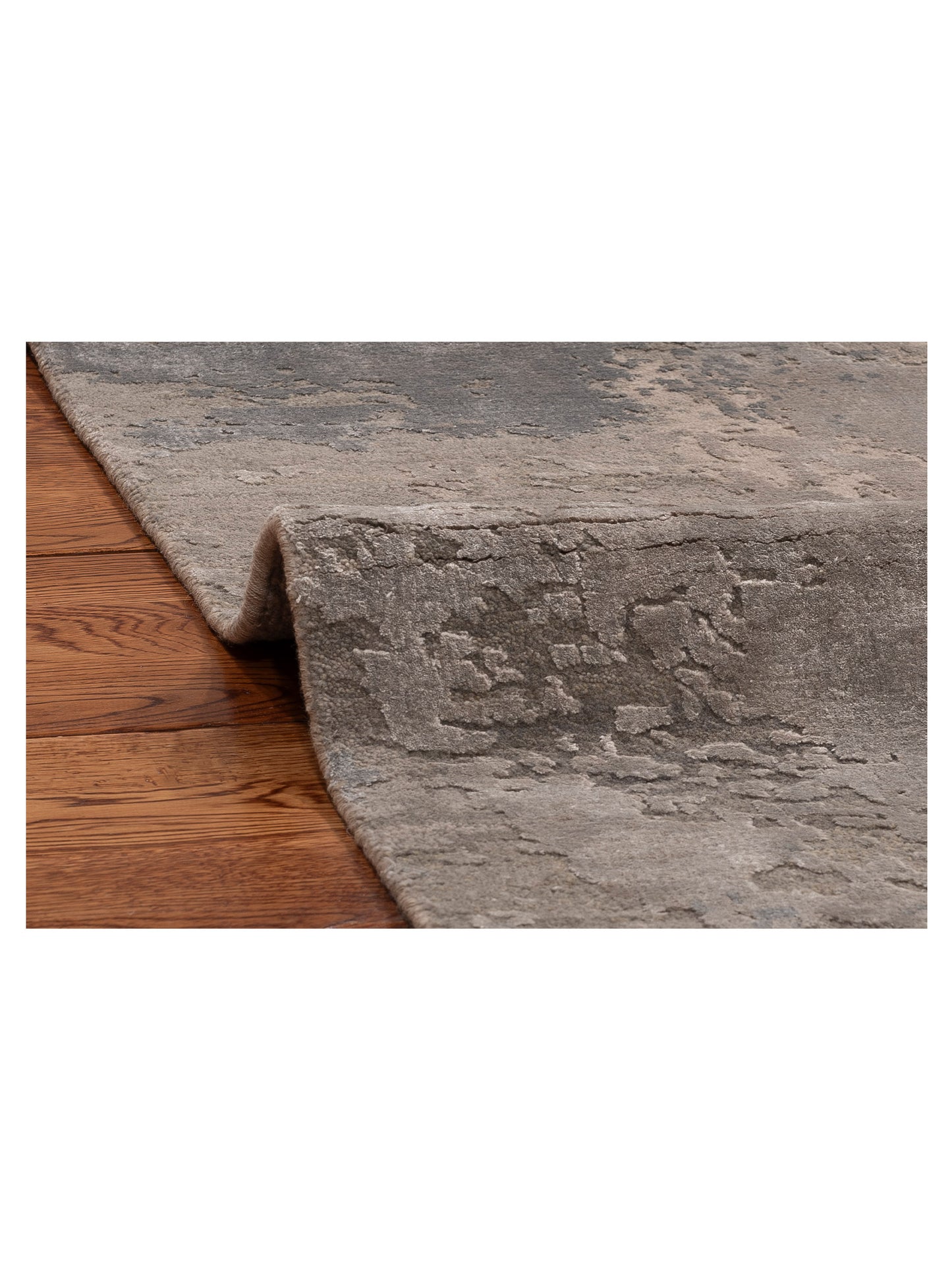 Tibetino 154830 Gray Gray 8x9.11 Hand Knotted Rug