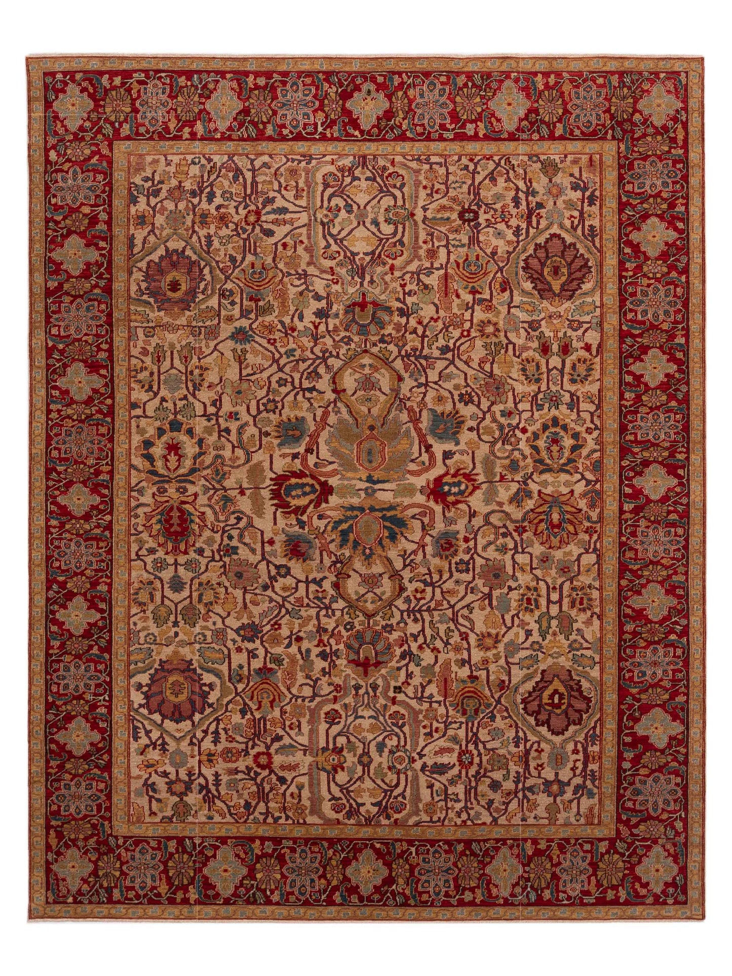 Pasha Simav Beige Red Traditional