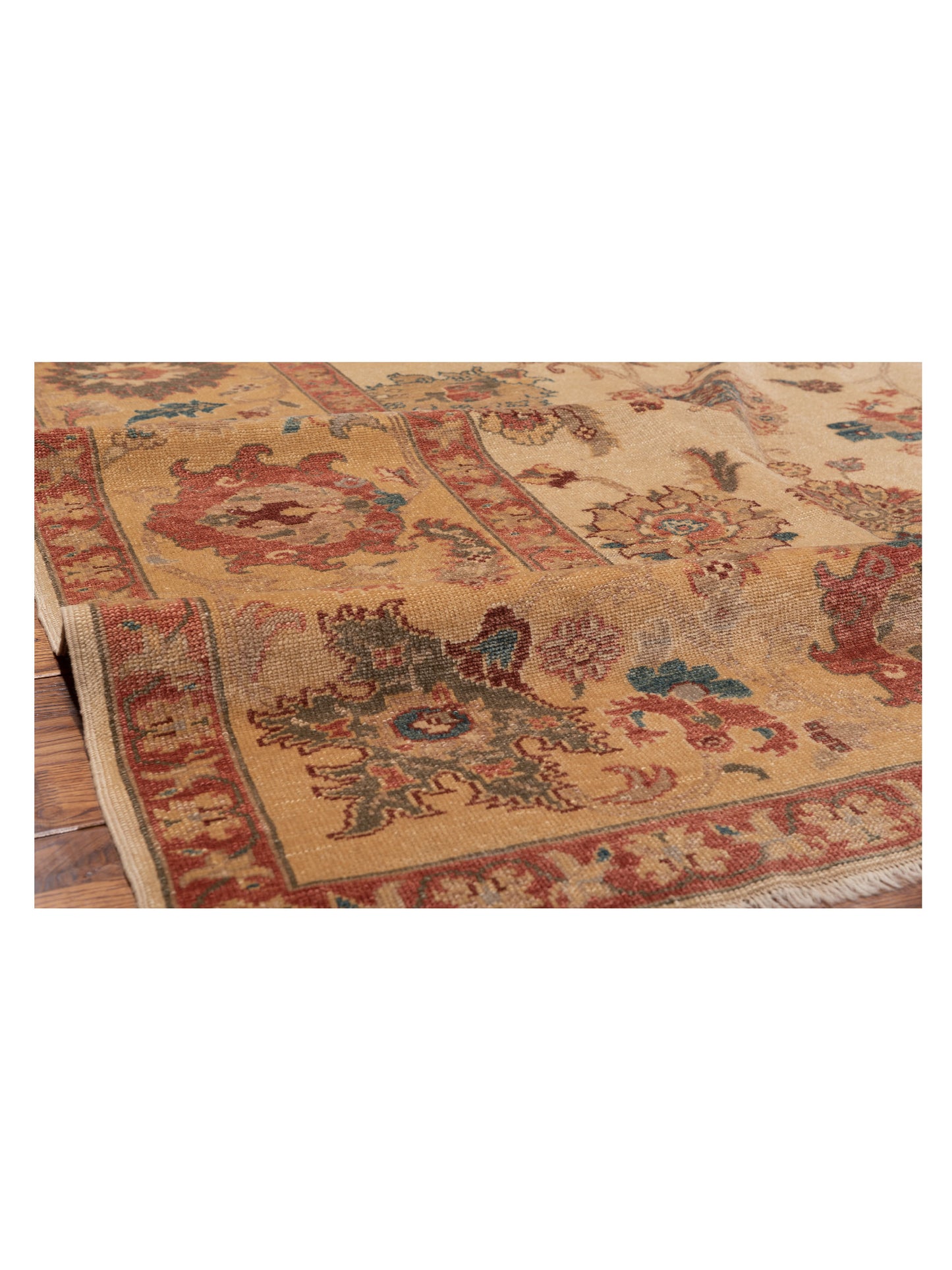 Antique Loom 108022 Ivory Gold 9.6x12.1 Hand Knotted Rug