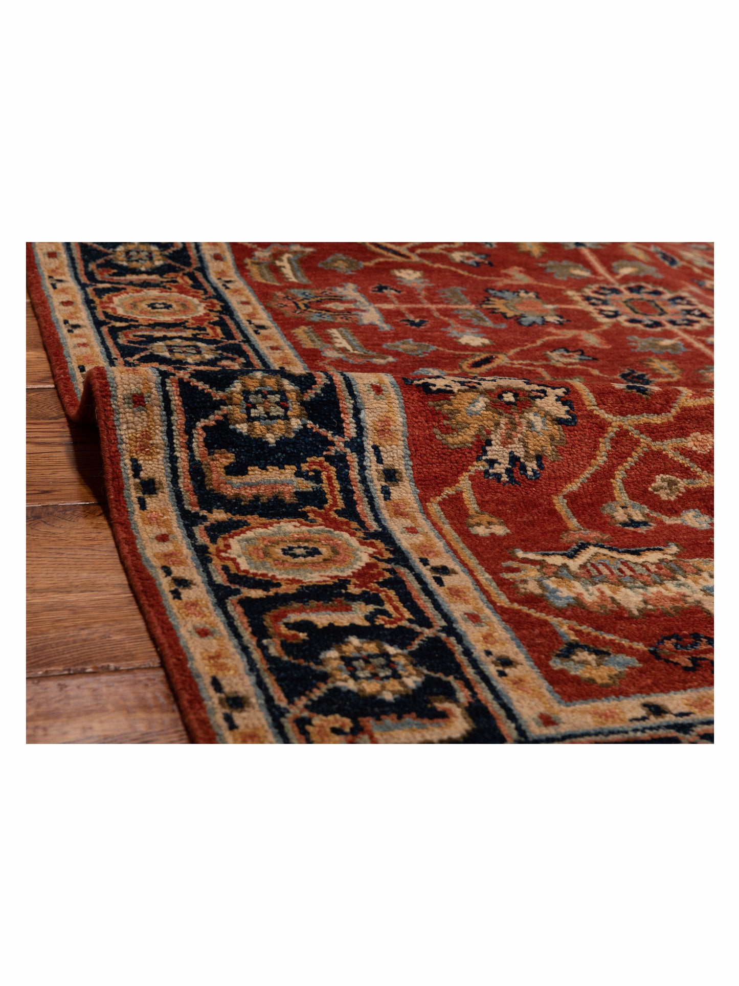Royal 126624 Rust Navy 4.1x5.10 Hand Knotted Rug