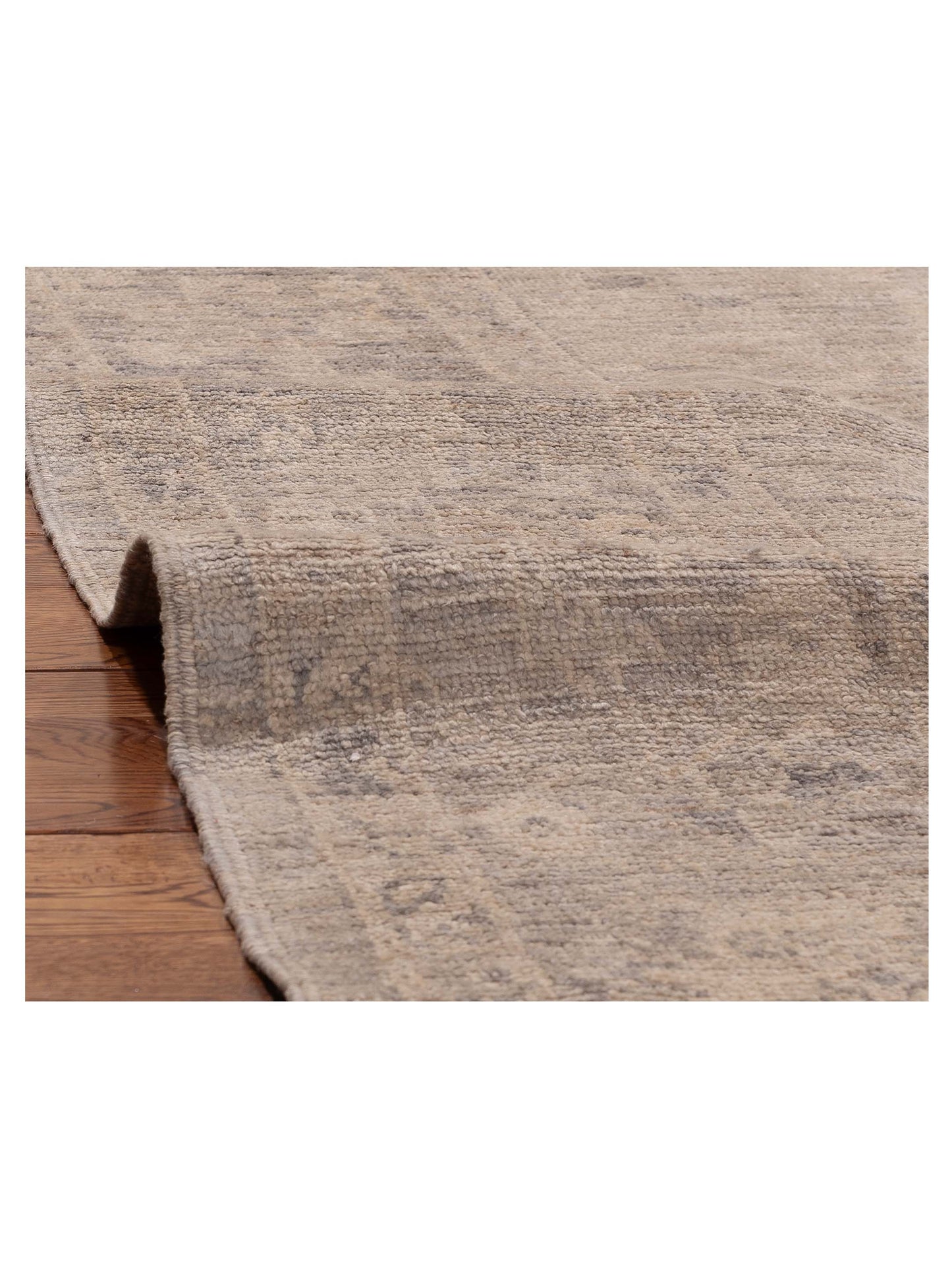 Angora Oushak 156174 Gray Gray 7.11x9.9 Hand Knotted Rug