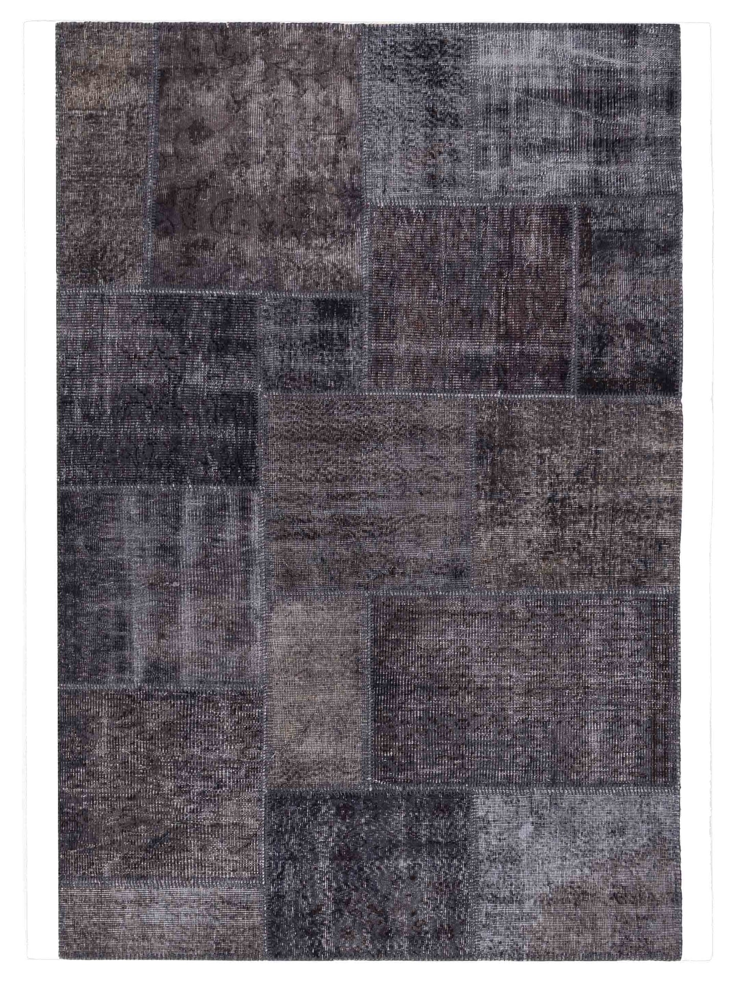 Pasha Turkish Vestige Patchwork Dark Gray Dark Gray Contemporary