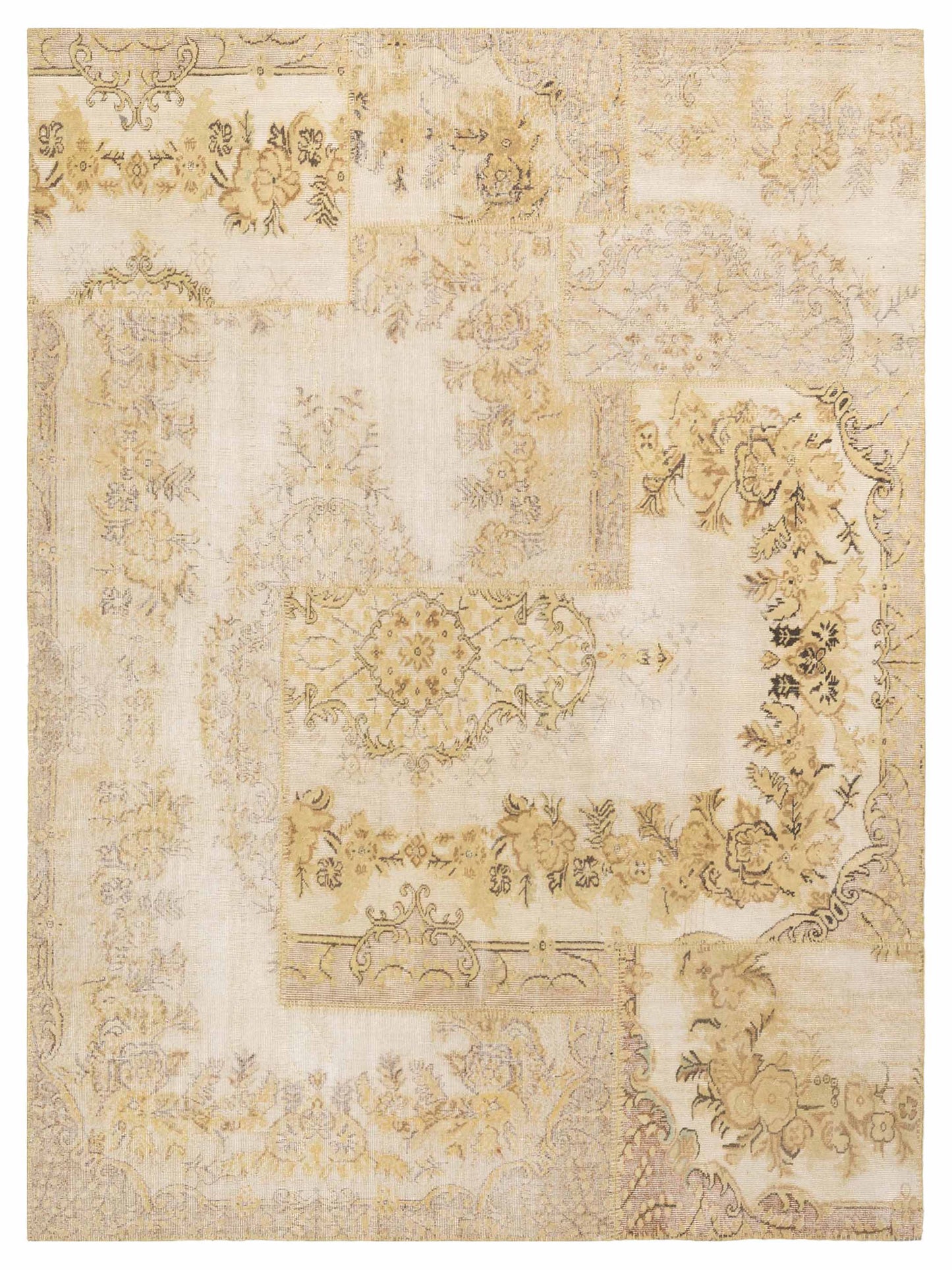Pasha Turkish Vestige Patchwork Light Green Contemporary