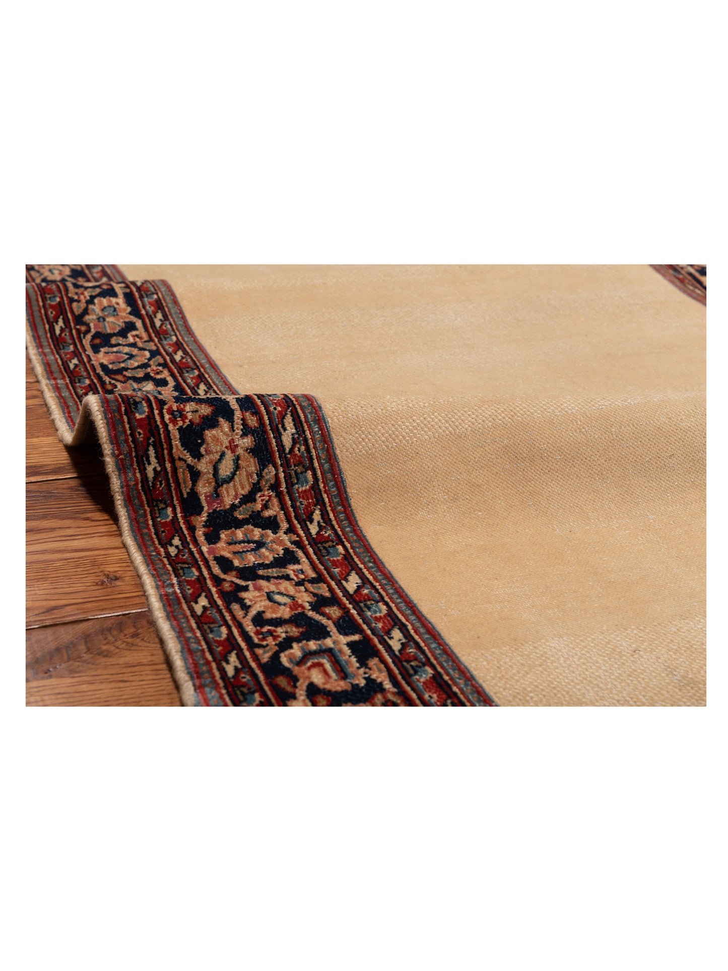 Persian 147688 Ivory Navy 3x12.10 Hand Knotted Rug